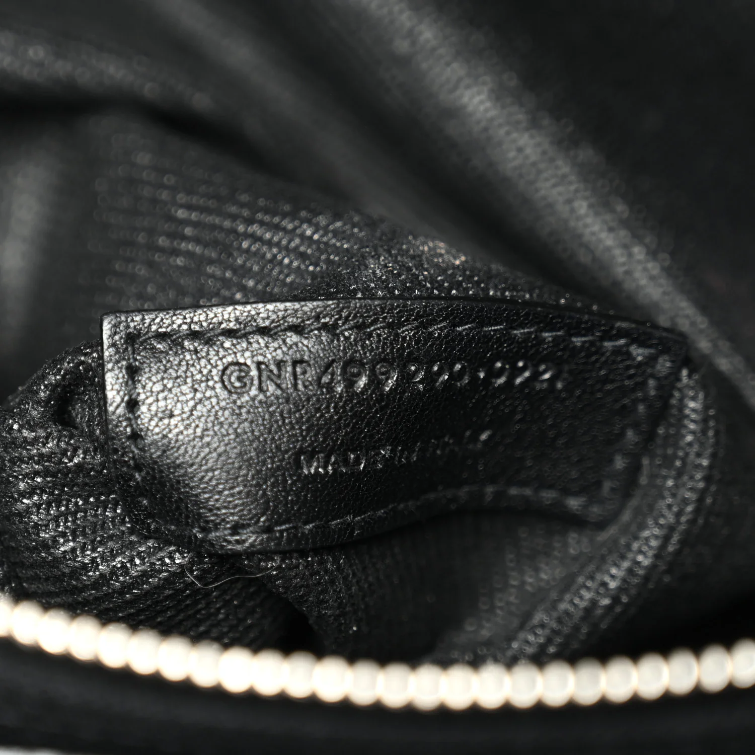 Linen Calfskin Rive Gauche Tote Black - Image 12