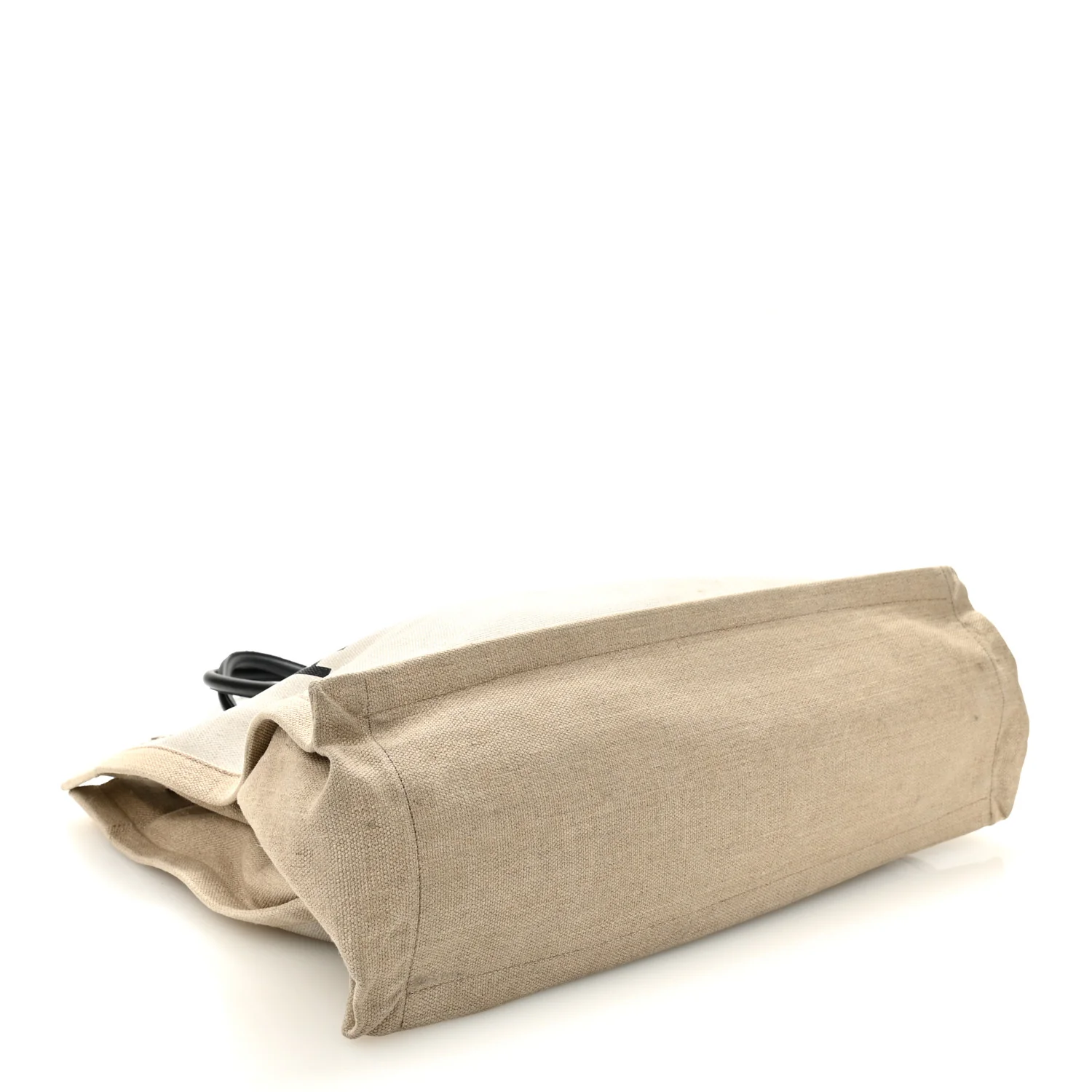 Linen Calfskin Rive Gauche Tote Optic White - Image 4