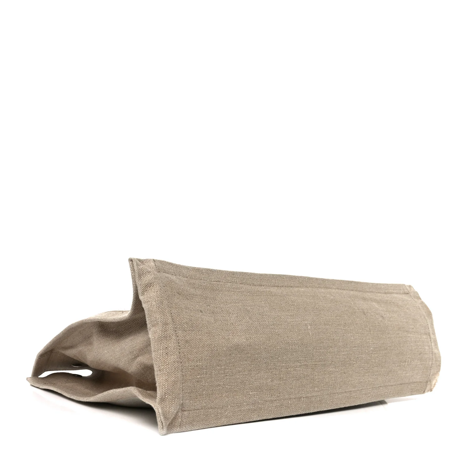 Linen Calfskin Rive Gauche Tote Optic White - Image 4