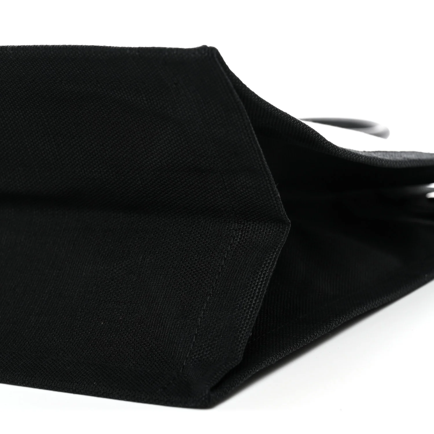 Linen Calfskin Rive Gauche Tote White Black - Image 9