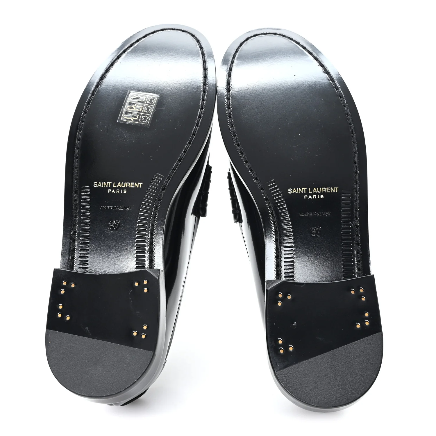 Magnum Lux Calfskin Le Loafer 15 Moccasins 37 Black - Image 6