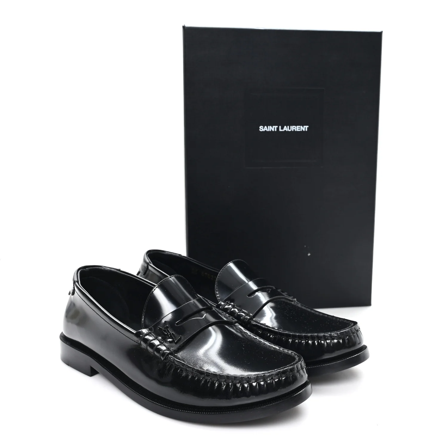 Magnum Lux Chunky Le Loafer Penny Slippers 38.5 Black - Image 10