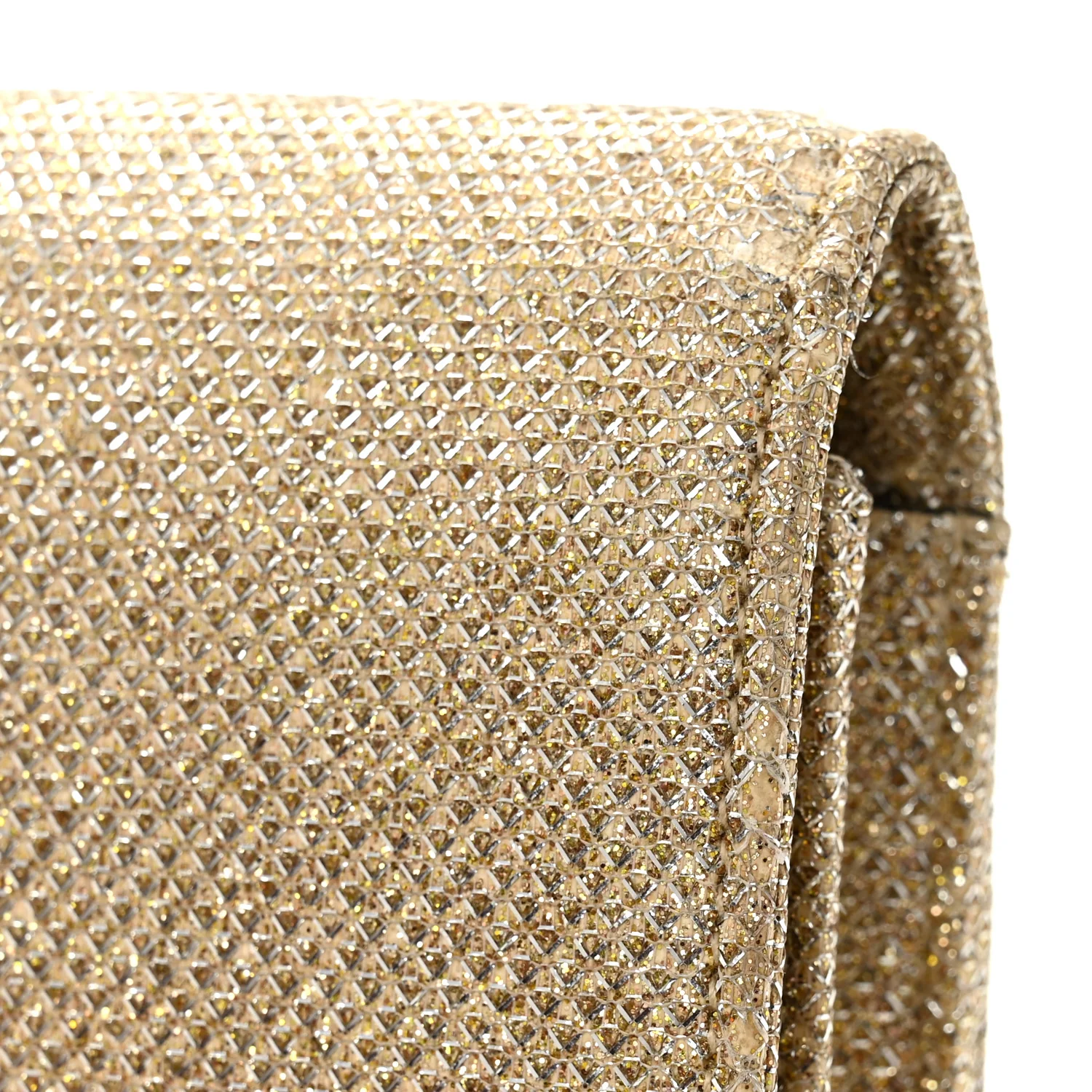 Metallic Canvas Woven Small Classic Monogram Kate Tassel Chain Wallet Gold - Image 10