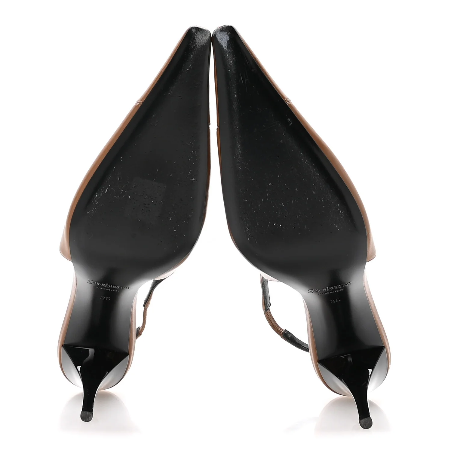 Nappa Babylone Breteuil Slingback Pumps 36 Macadamia - Image 6