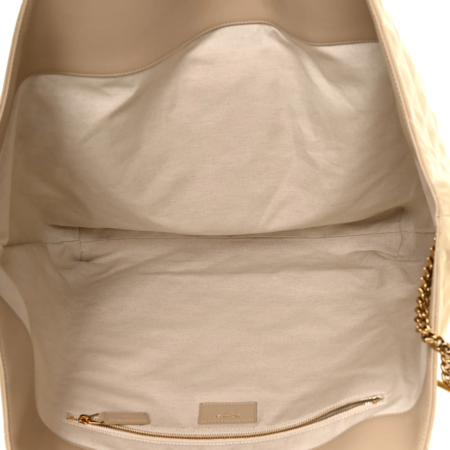 Nubuck Suede Quilted Maxi Icare Shopping Tote Safari Beige - Image 5