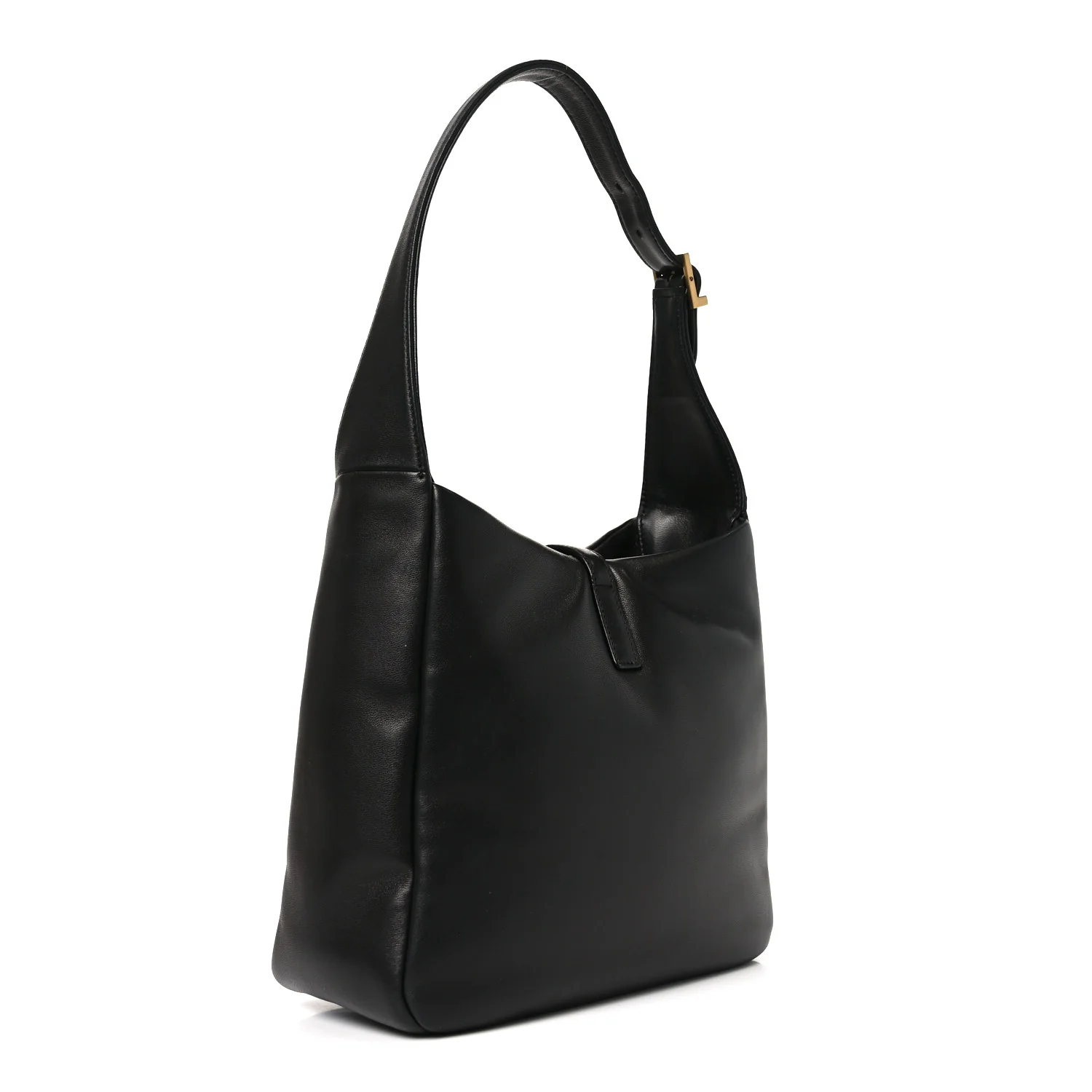 Padded Lambskin Small Le 5 A 7 Supple Hobo Black - Image 3