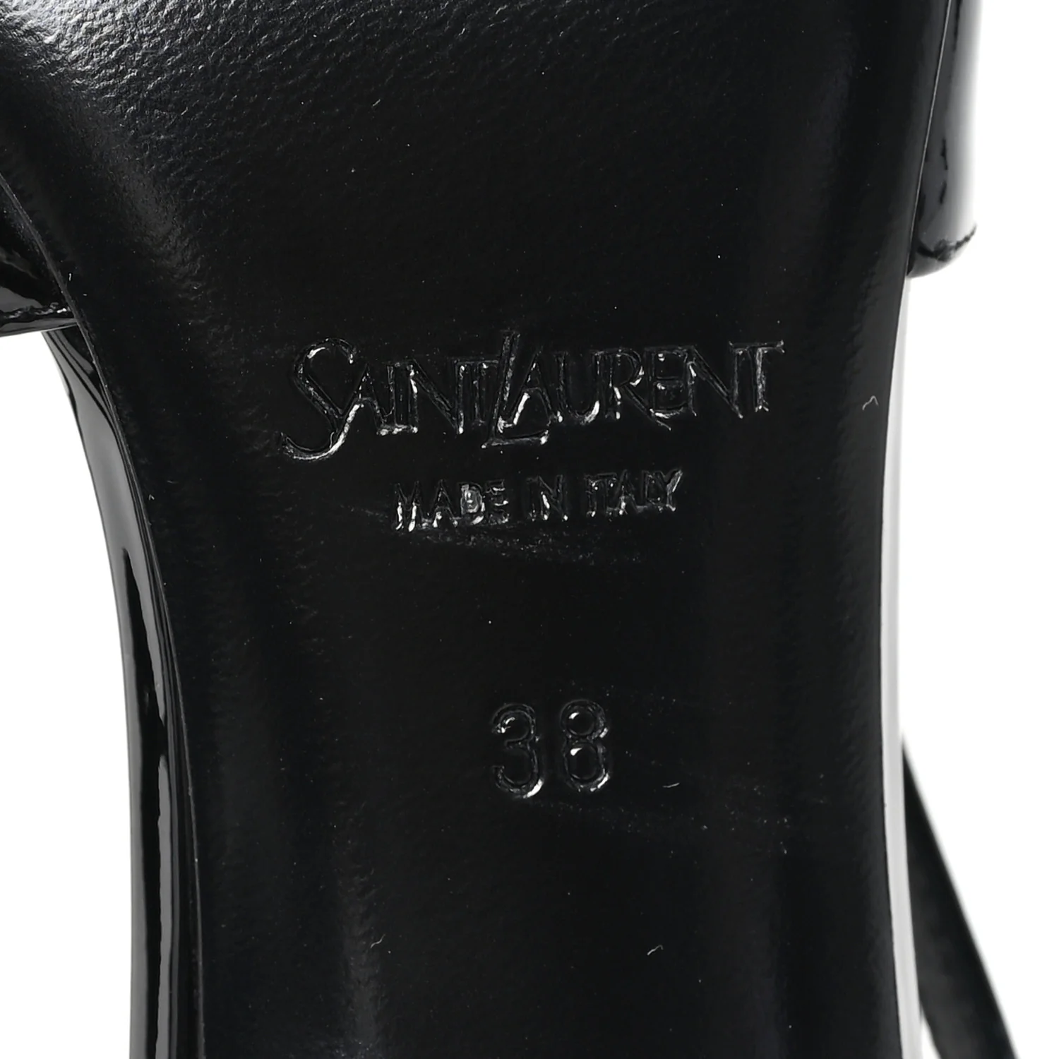 Patent Calfskin Jacqueline 75 Slingback Pumps 38 Black - Image 7
