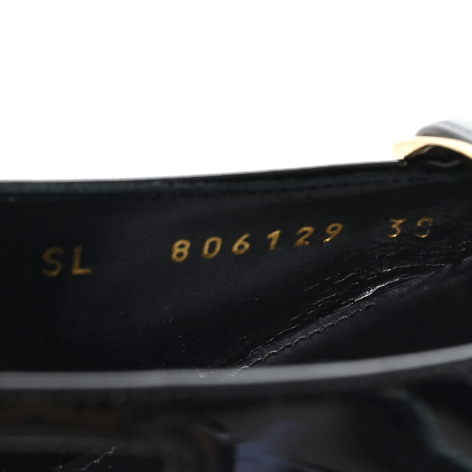 Patent Calfskin Jacqueline 75 Slingback Pumps 38 Black - Image 9
