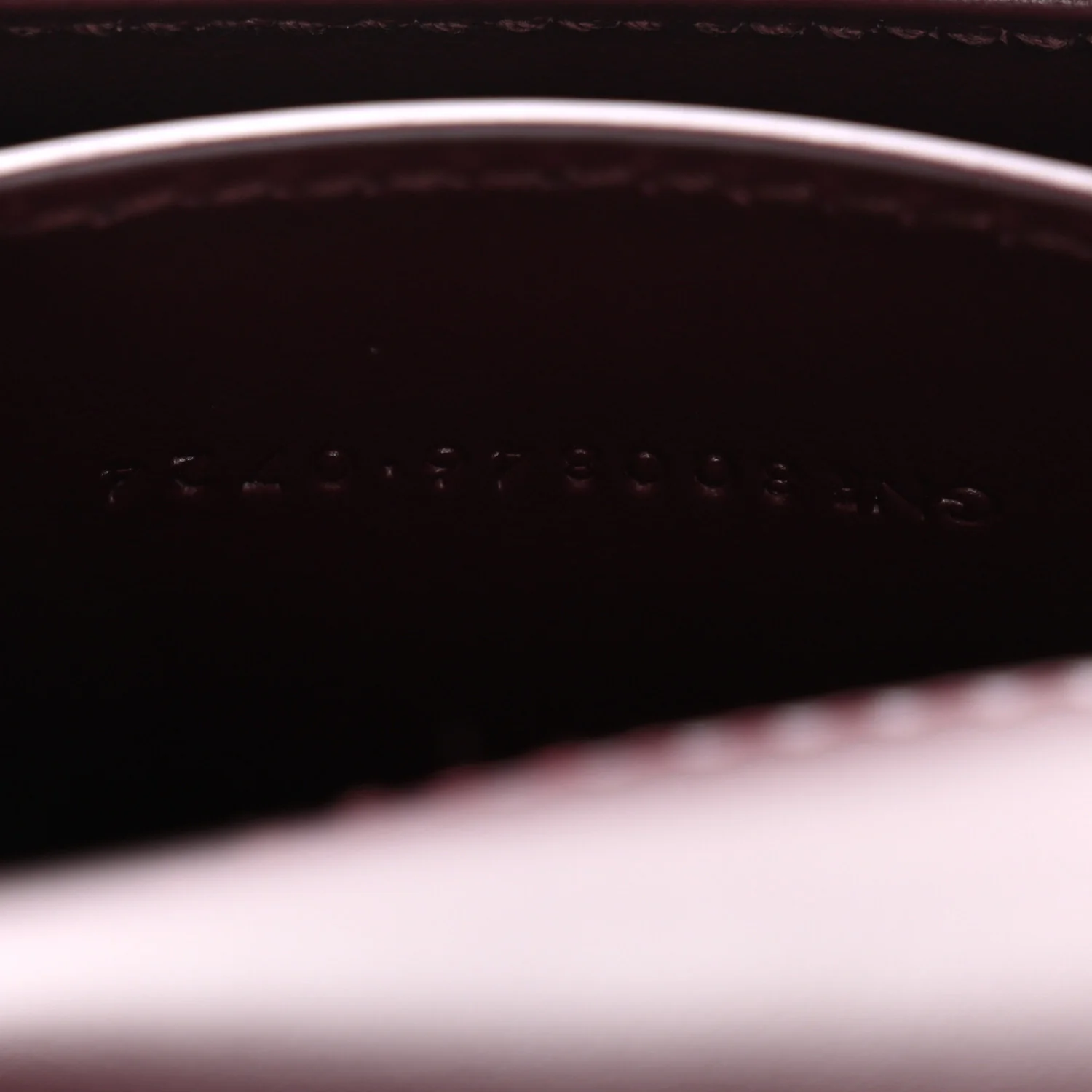 Patent Calfskin Mini Voltaire Top Handle Bag Dark Wine - Image 7