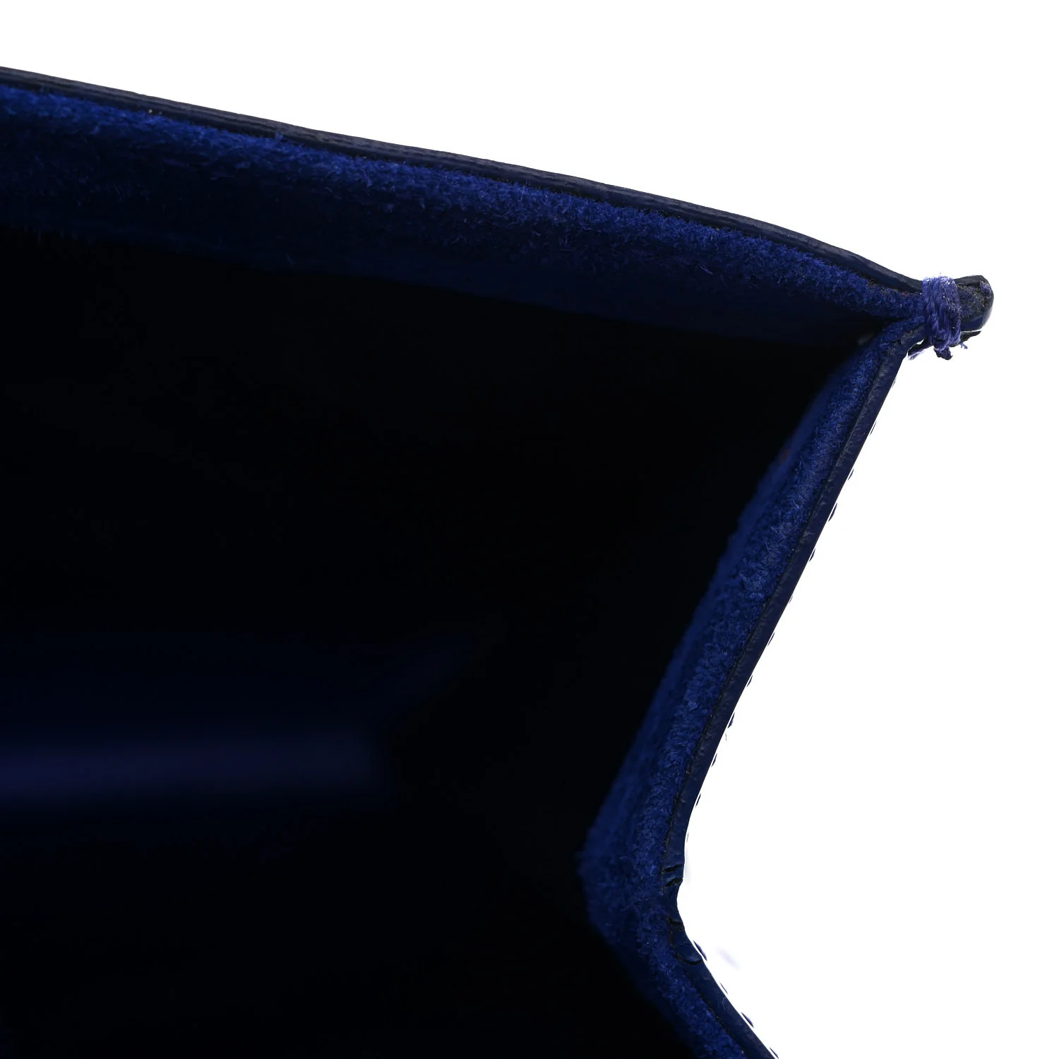Patent Calfskin Monogram Large Belle De Jour Clutch Royal Blue - Image 12