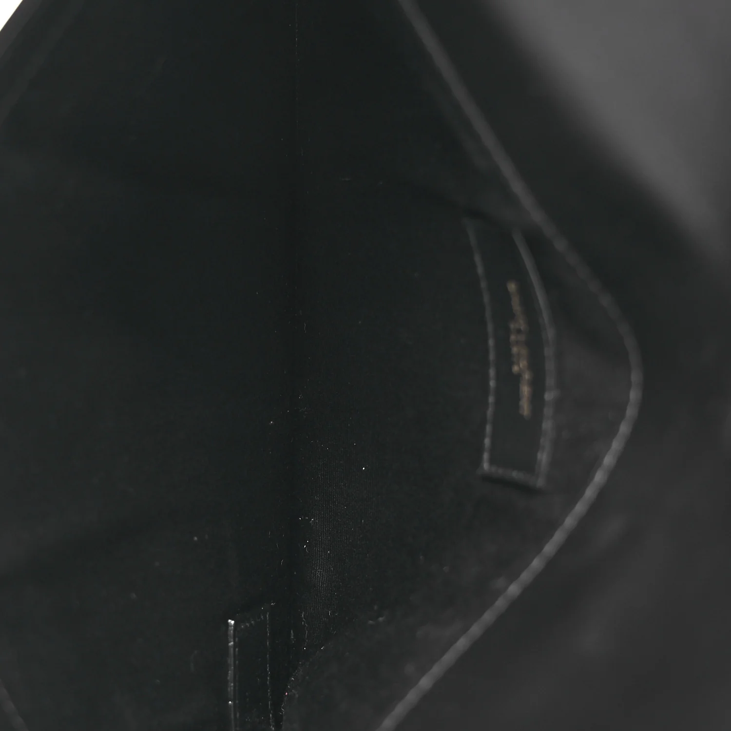 Patent Calfskin Monogram Uptown Clutch Black - Image 5