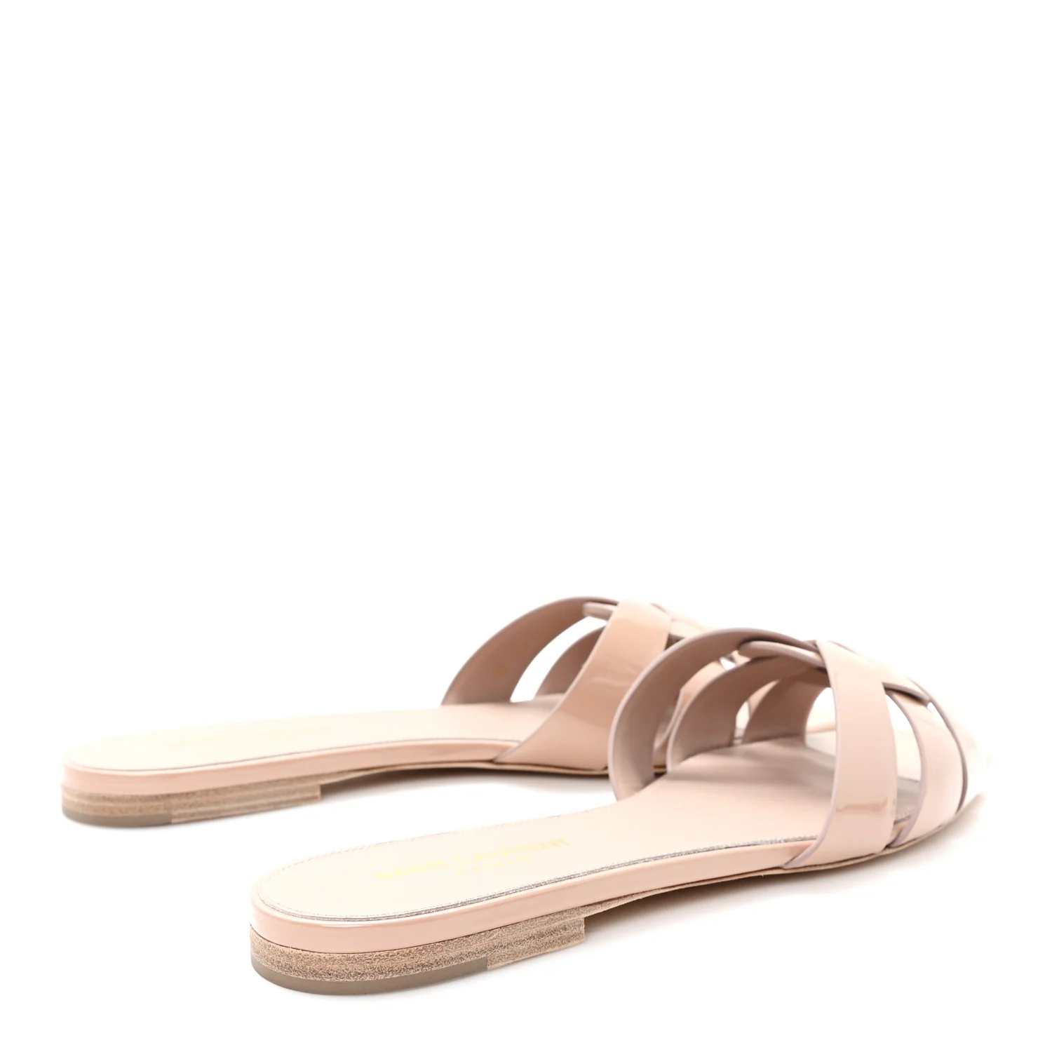 Patent Calfskin Nu Pied 05 Slide Sandals 39.5 Nude - Image 5