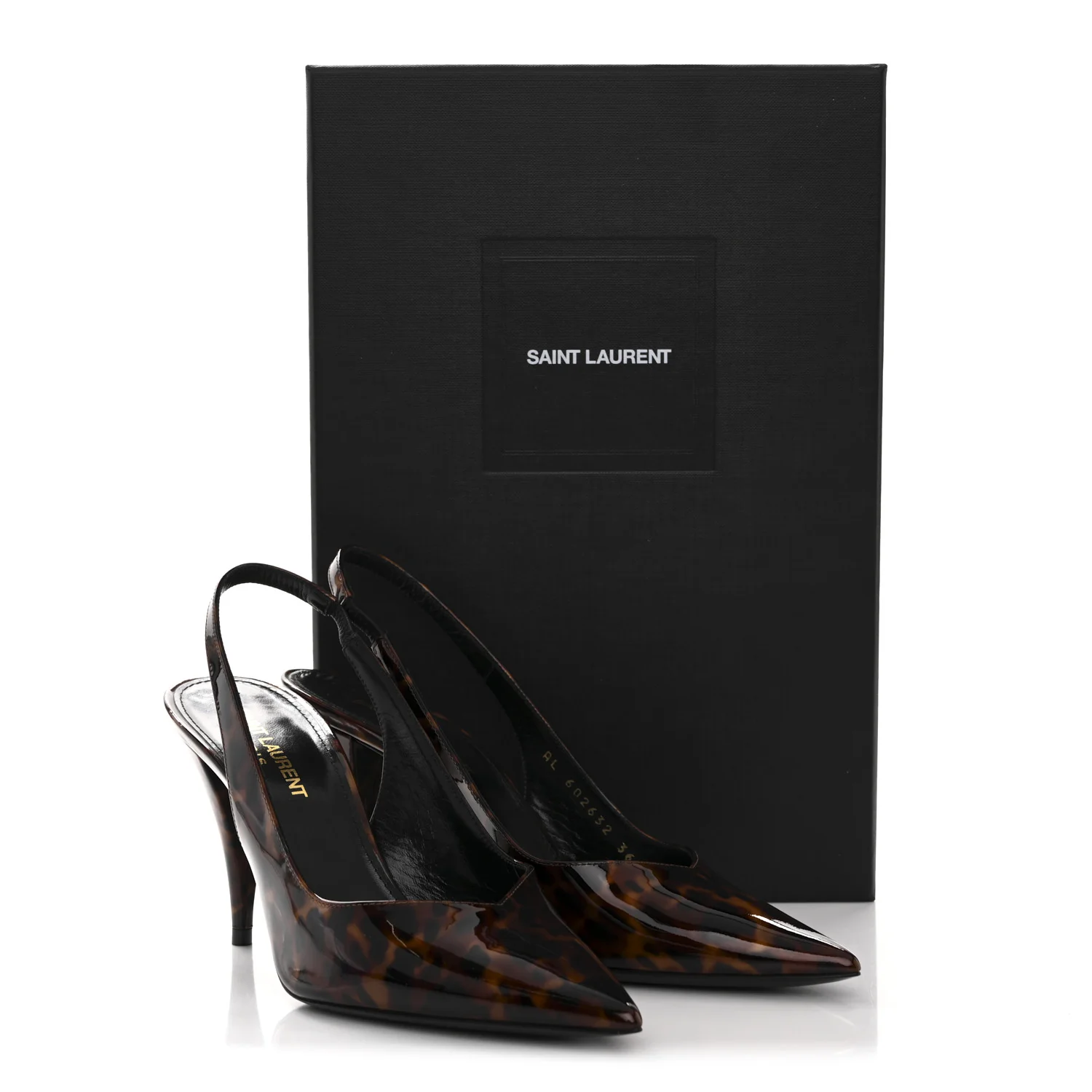 Patent Kiki Tortoise Slingback 85 Pumps 36 Black - Image 12