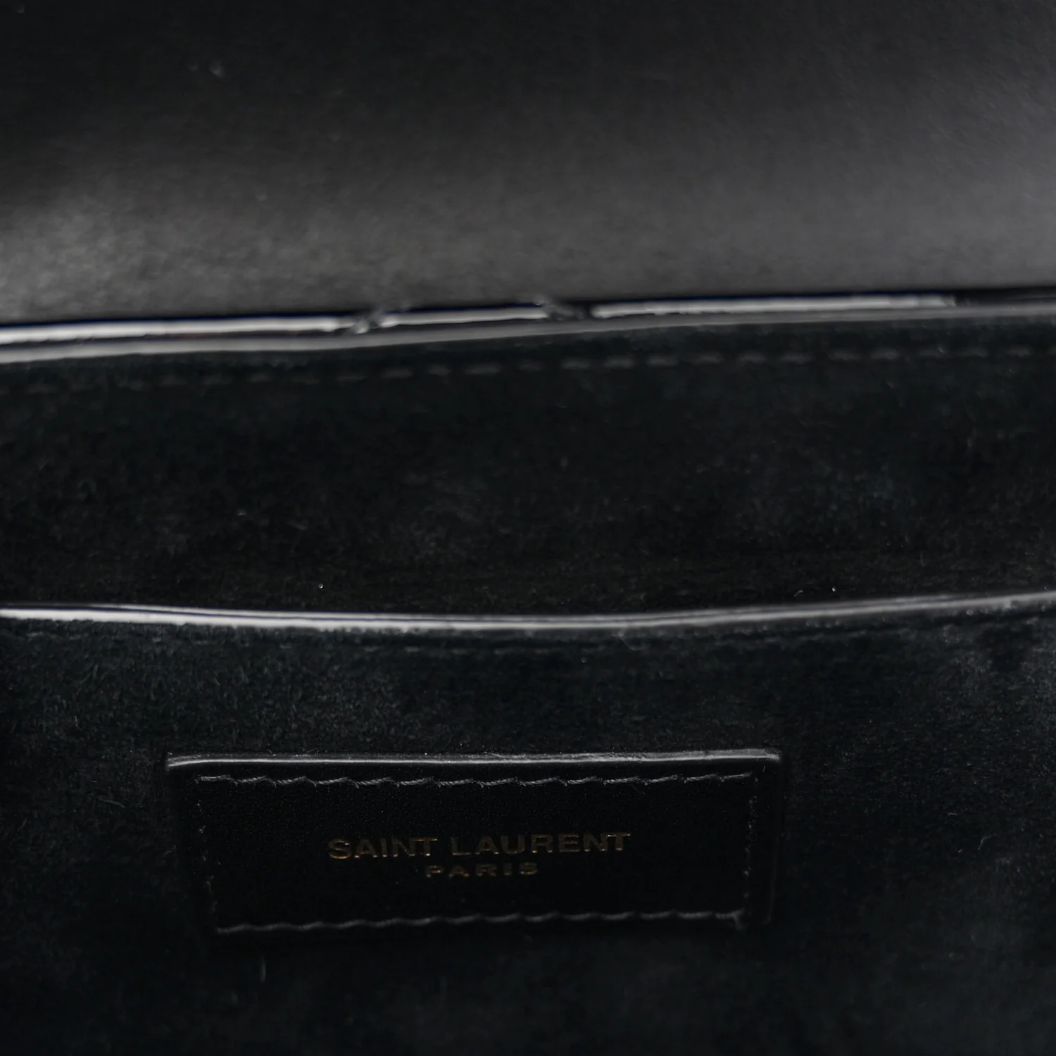 Patent Matelasse Monogram June Box Bag Black - Image 6