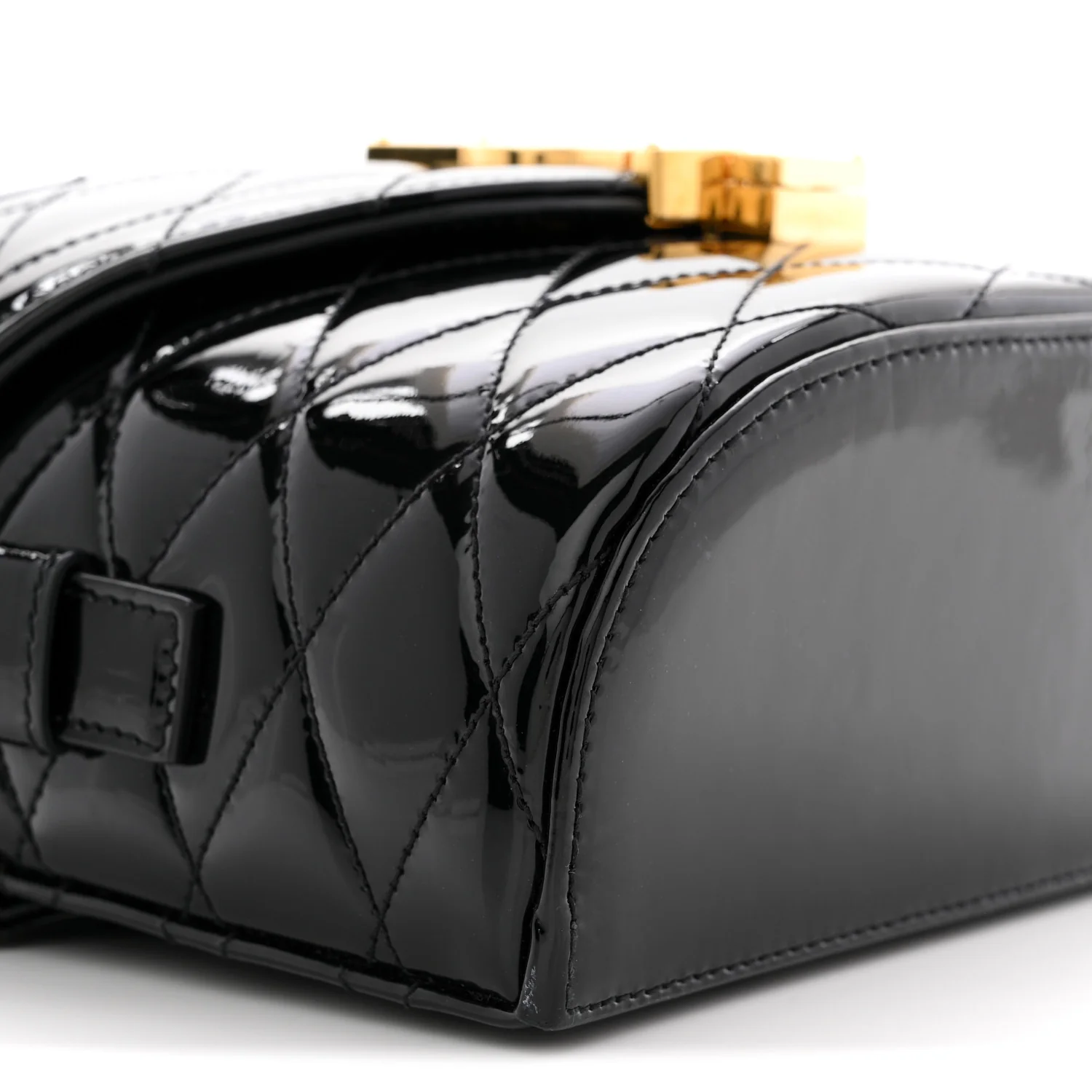 Patent Matelasse Monogram June Box Bag Black - Image 9