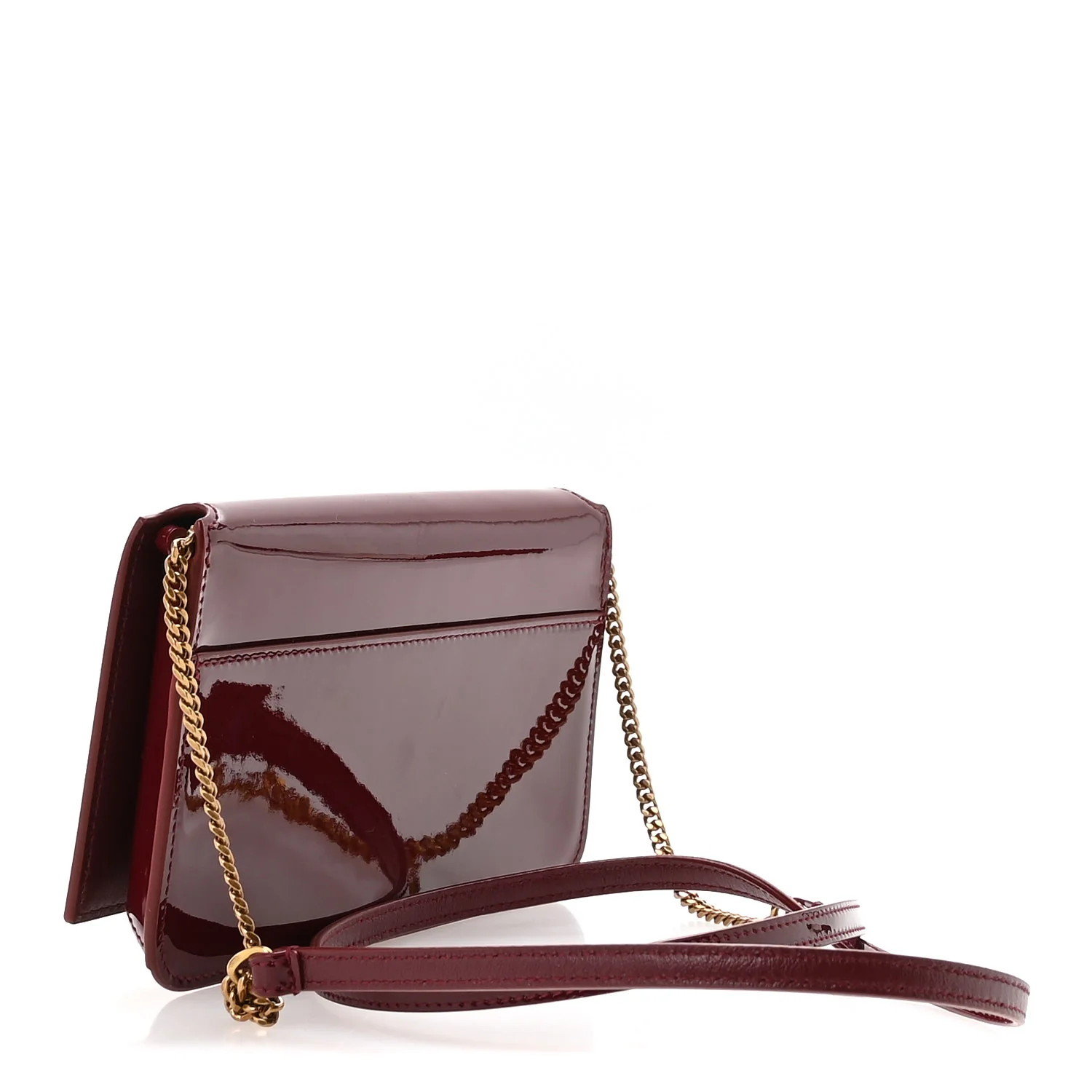 Patent Monogram Phone Holder Crossbody Chataigne - Image 3