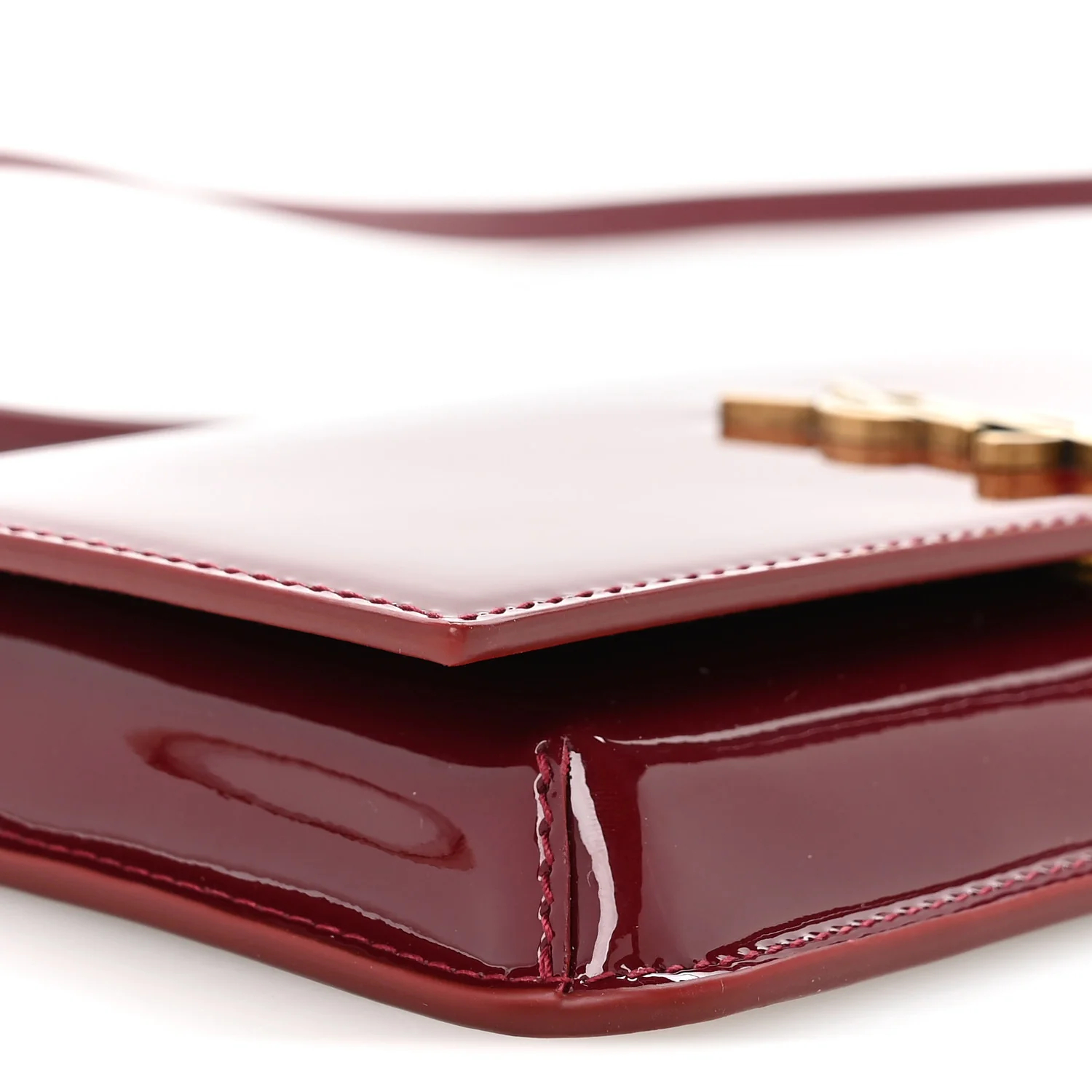Patent Monogram Phone Holder Crossbody Chataigne - Image 9