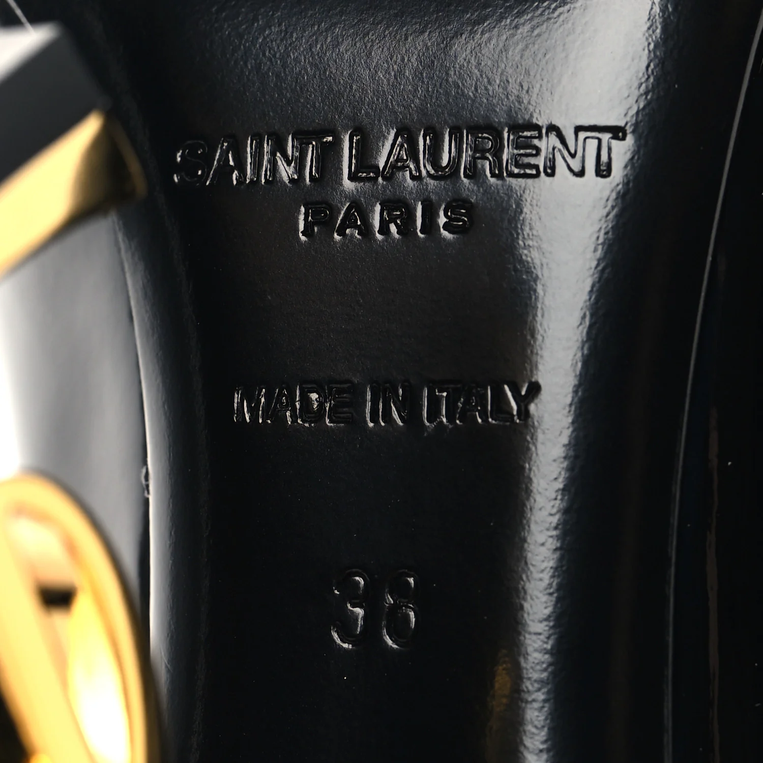 Patent Opyum 110 Pumps 38 Black Gold - Image 8