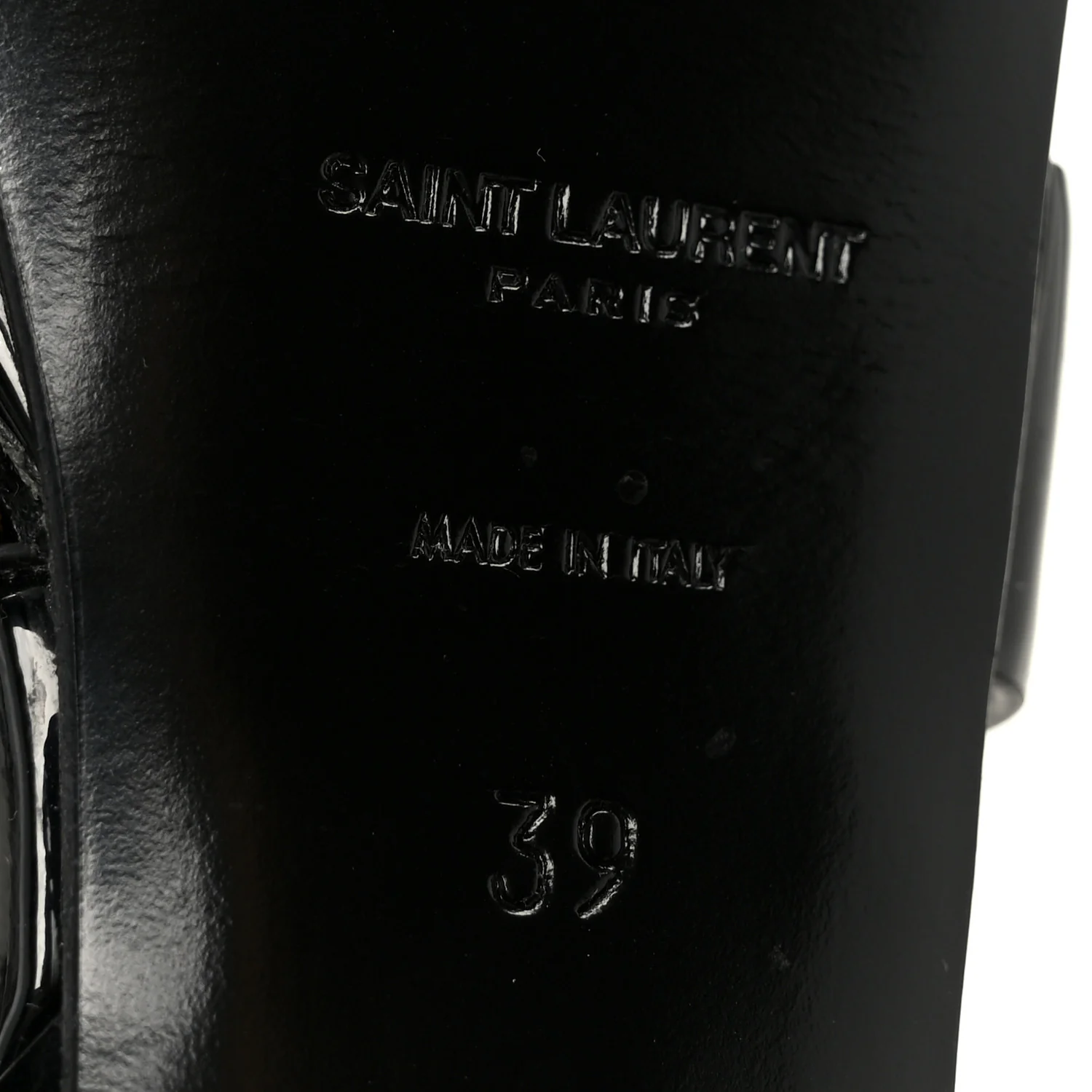 Patent Tribute 75 Platform Sandals 39 Black - Image 8
