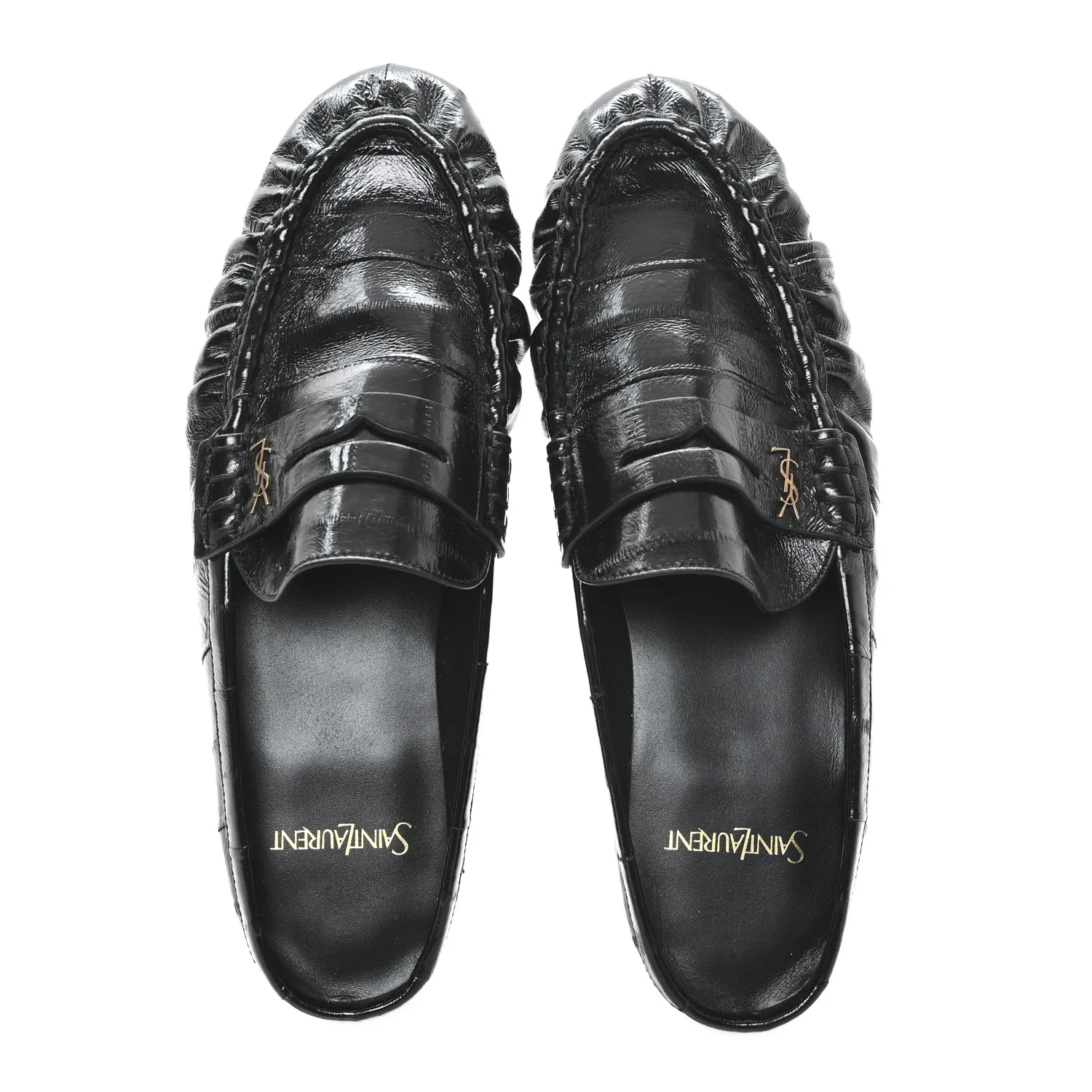 Radiance Calfskin Le Loafer Penny Slippers 40 Black - Image 2