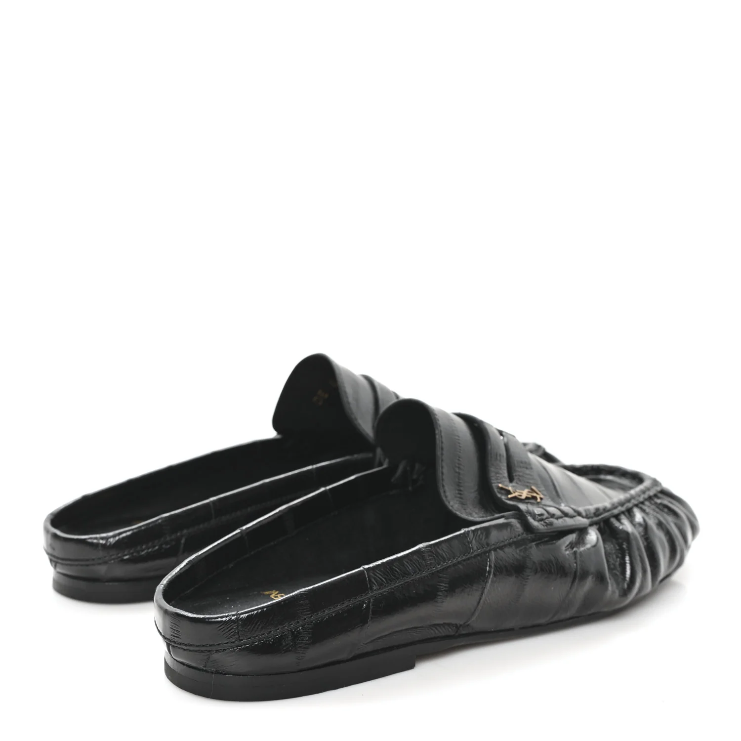 Radiance Calfskin Le Loafer Penny Slippers 40 Black - Image 5