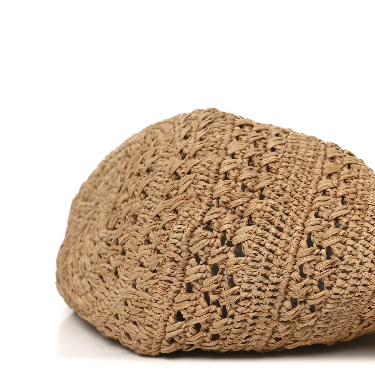 Raffia Calfskin Small Panier Tote Naturel - Image 10