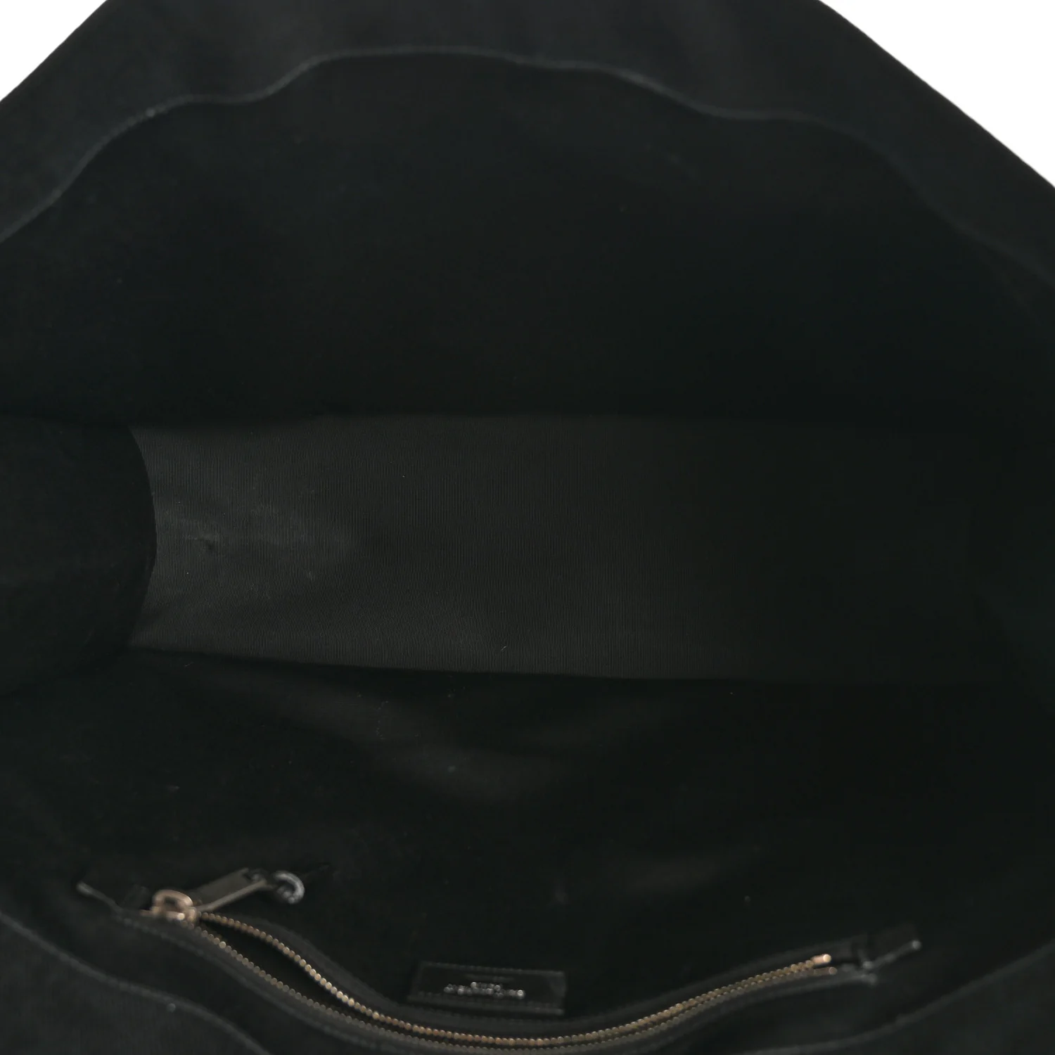 Raffia Linen Calfskin Rive Gauche Tote Naturale Black - Image 5