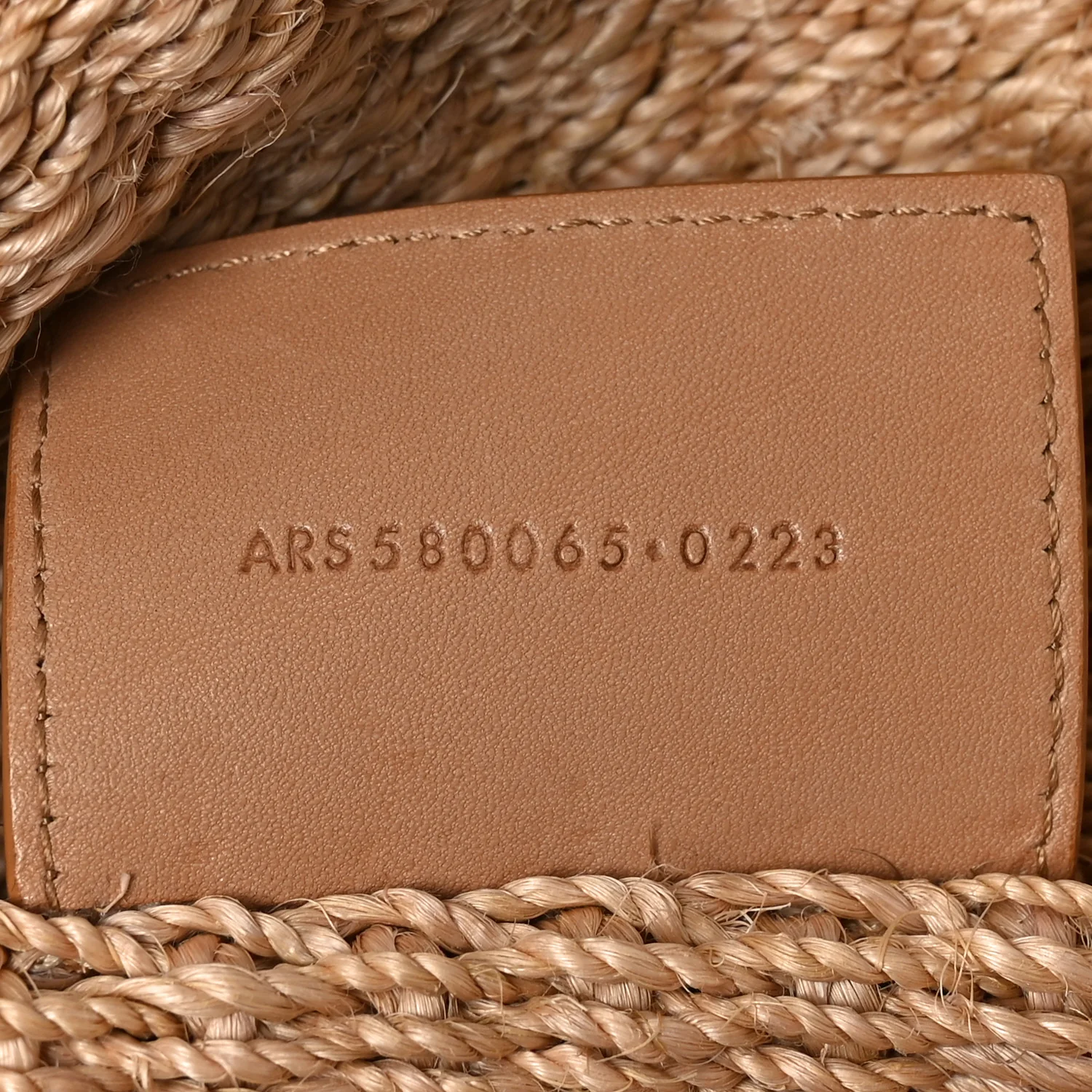 Raffia Medium Monogram Kate Satchel Natural - Image 7