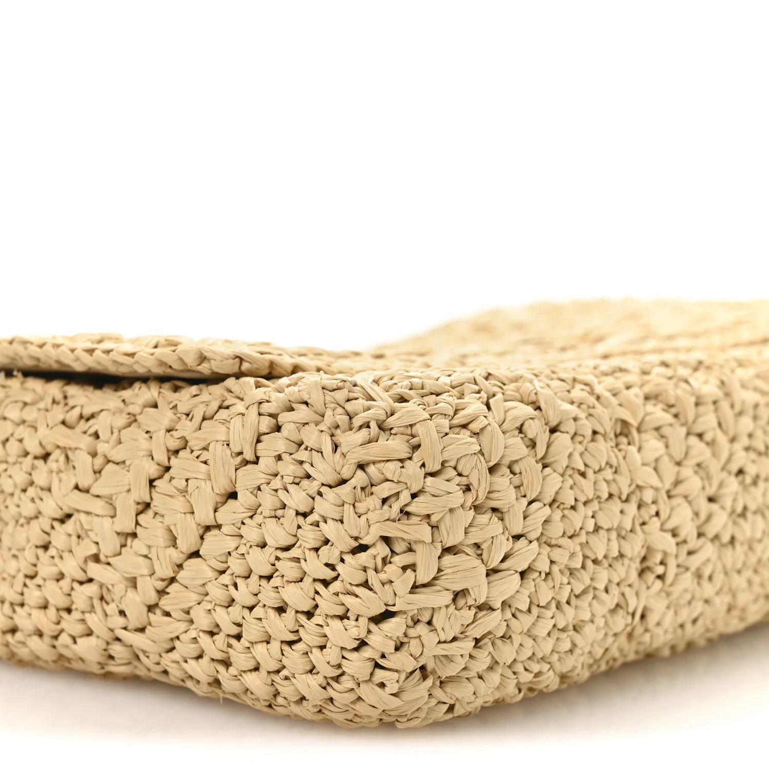Raffia Monogram Medium Jamie Natural Avorio - Image 9