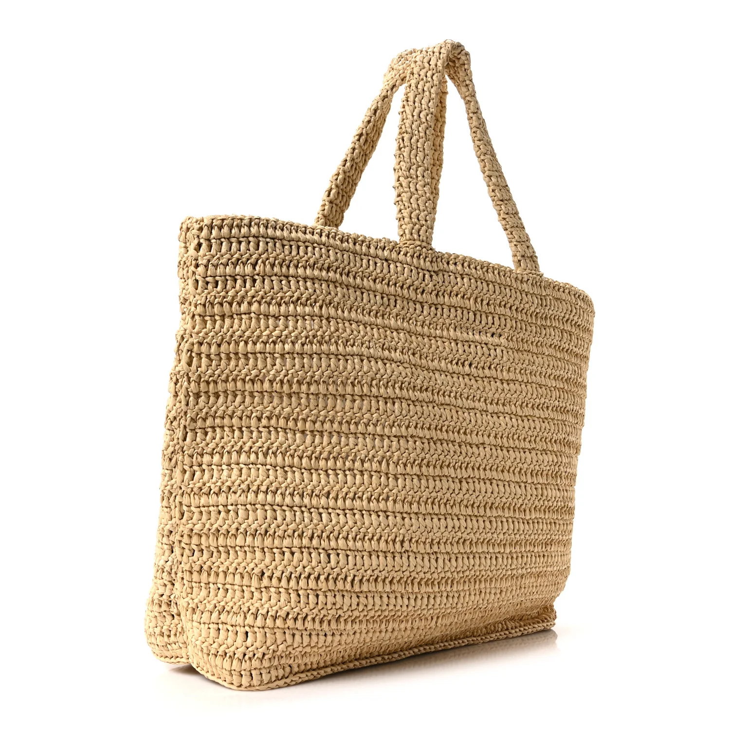 Raffia Rive Gauche Tote Natural - Image 3