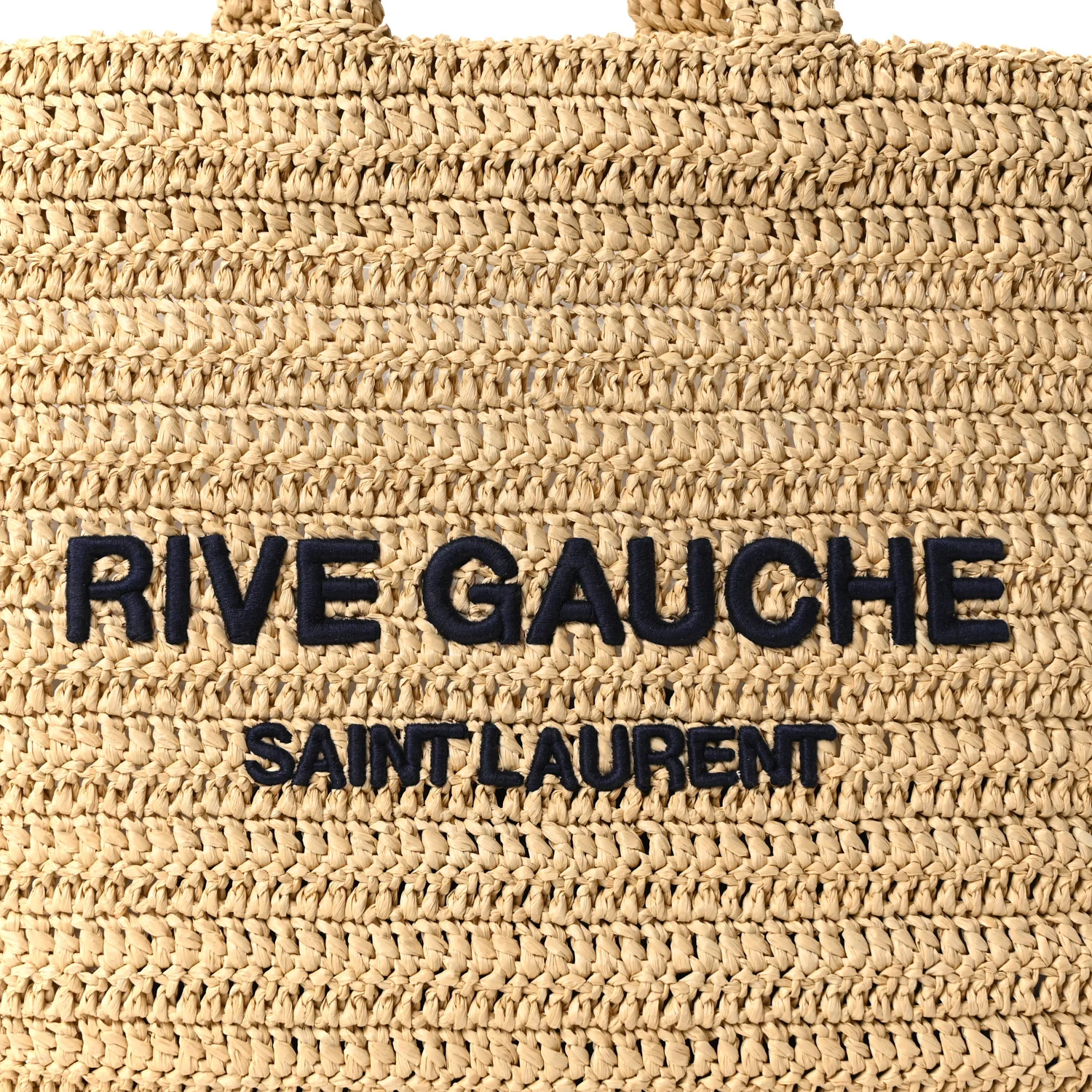 Raffia Rive Gauche Tote Natural - Image 8