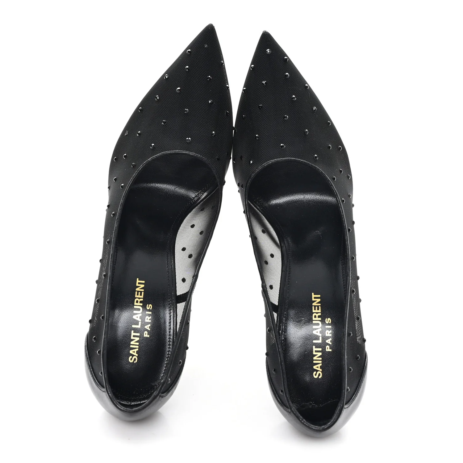 Rhinestone Mesh 105 Anja Pumps 39.5 Black - Image 2