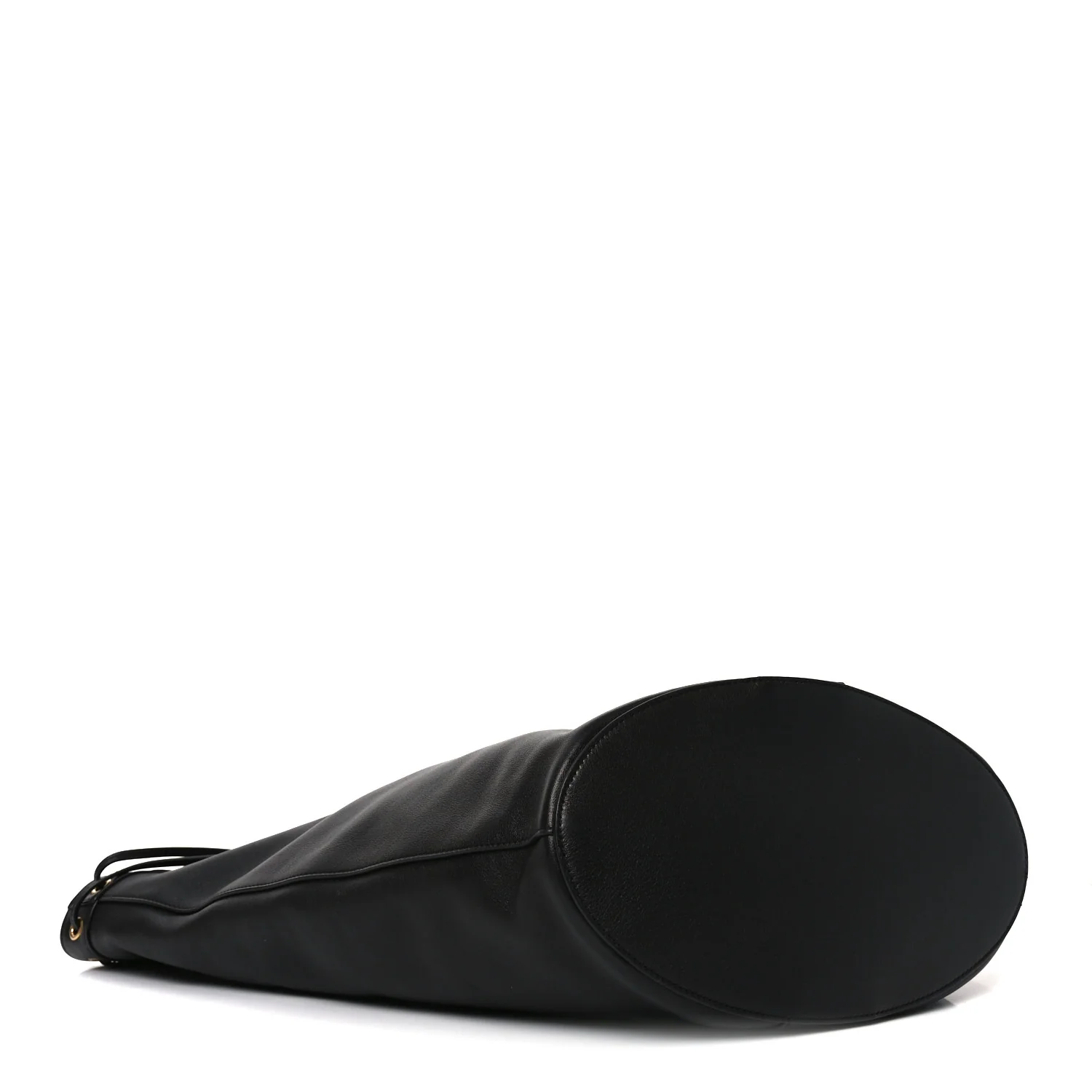 Santorini Lux Calfskin Y Drawstring Tote Black - Image 4