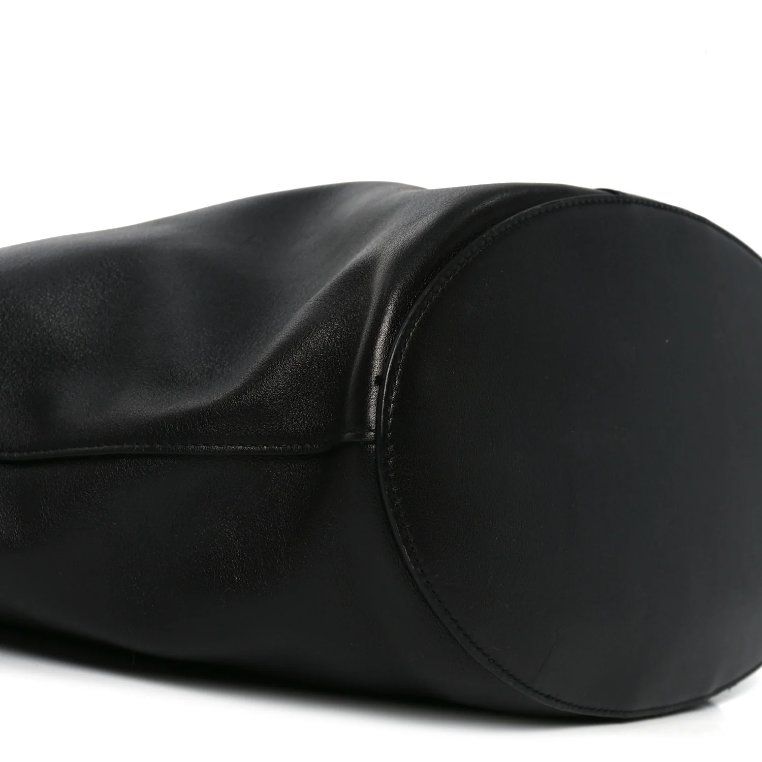 Santorini Lux Calfskin Y Drawstring Tote Black - Image 9