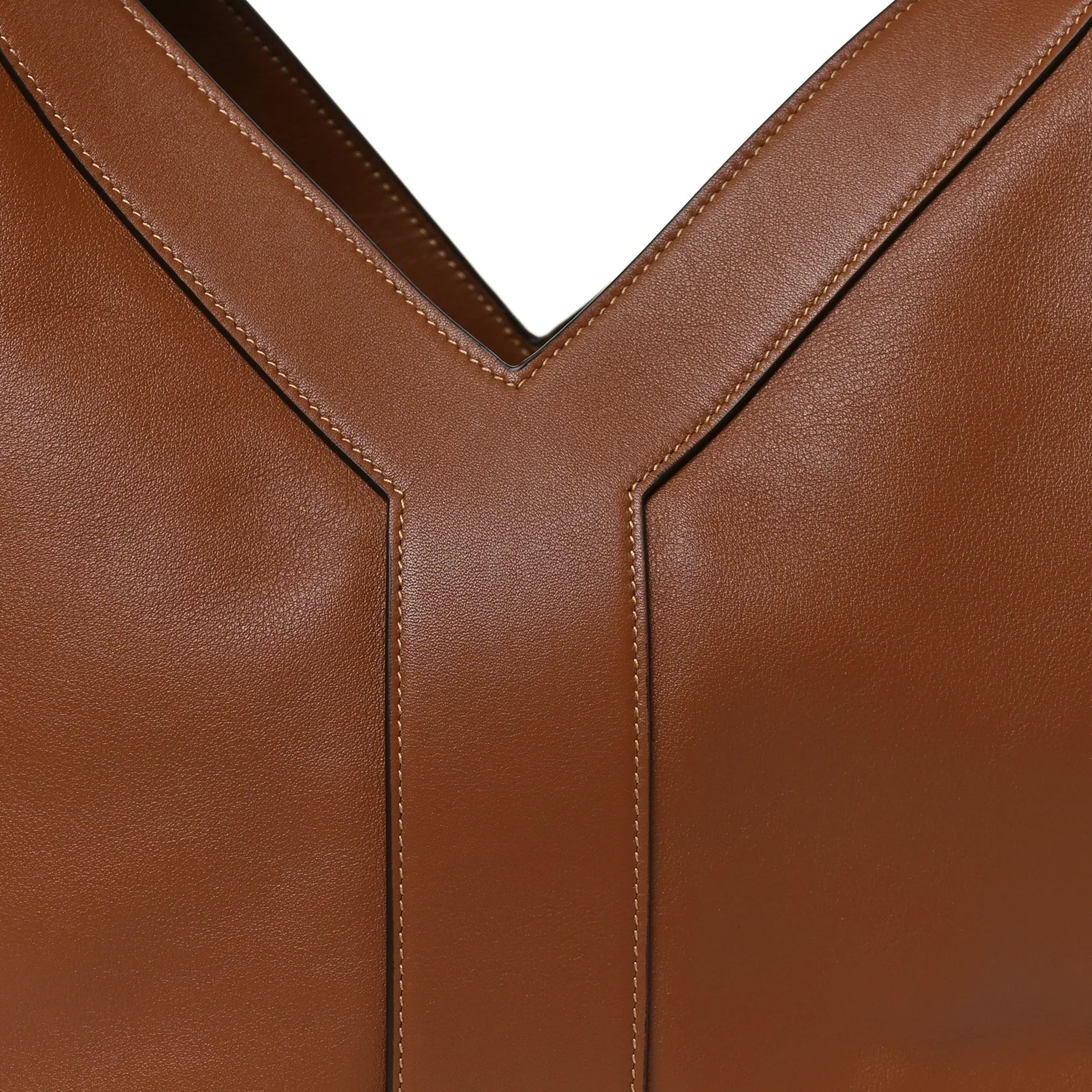 Santorini Lux Calfskin Y Drawstring Tote Brick - Image 8
