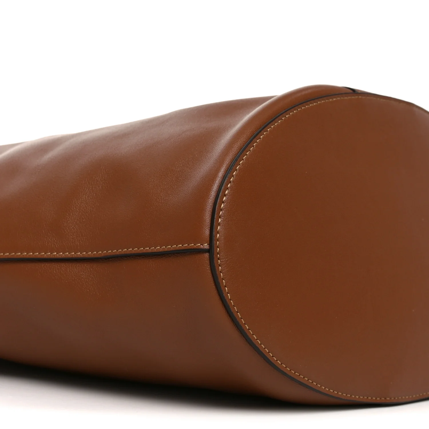 Santorini Lux Calfskin Y Drawstring Tote Brick - Image 9
