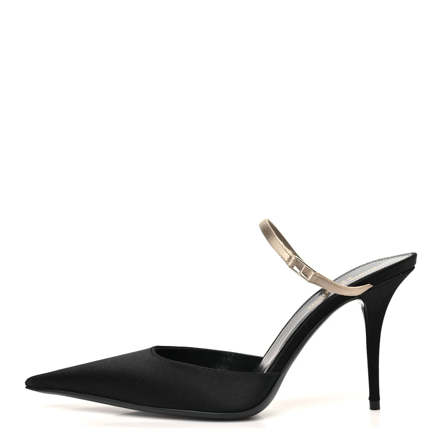 Satin Nappa Killer 90mm Mules 38 Black Partridge Pink