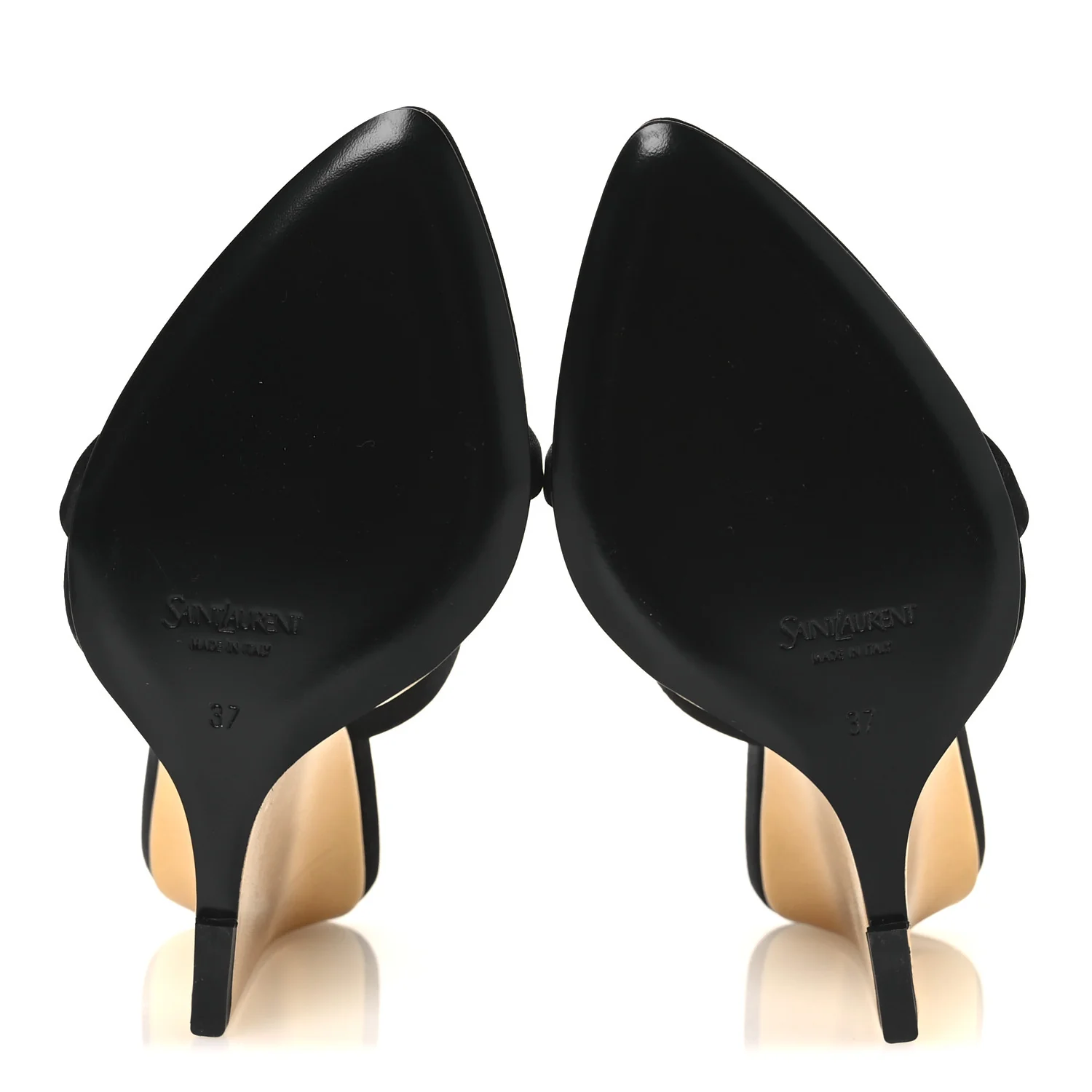 Satin Salome 110 Wedge Sandals 37 Black - Image 7