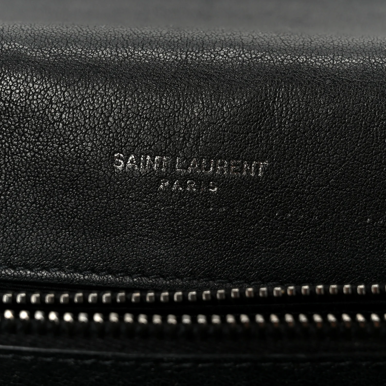 Sheepskin Matelasse Chevron Monogram Large College Satchel Black - Image 6