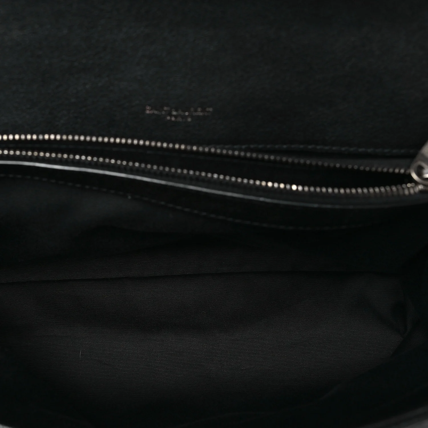 Sheepskin Matelasse Chevron Monogram Large College Satchel Black - Image 5