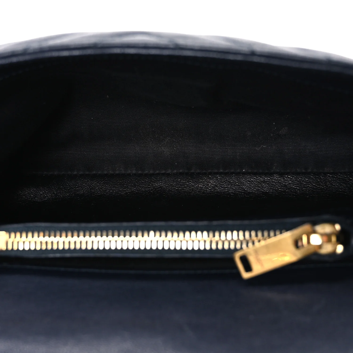 Sheepskin Matelasse Chevron Monogram Medium College Bag Deep Marine - Image 4