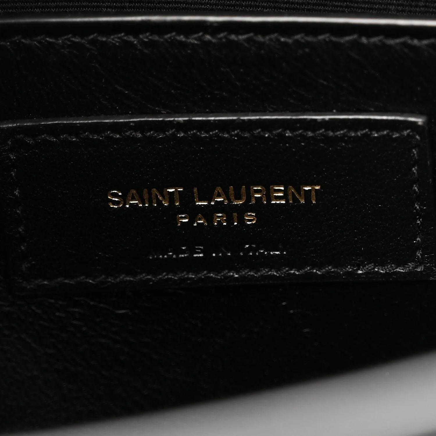 Shiny Calfskin Crocodile Embossed Manhattan Baguette Black - Image 6