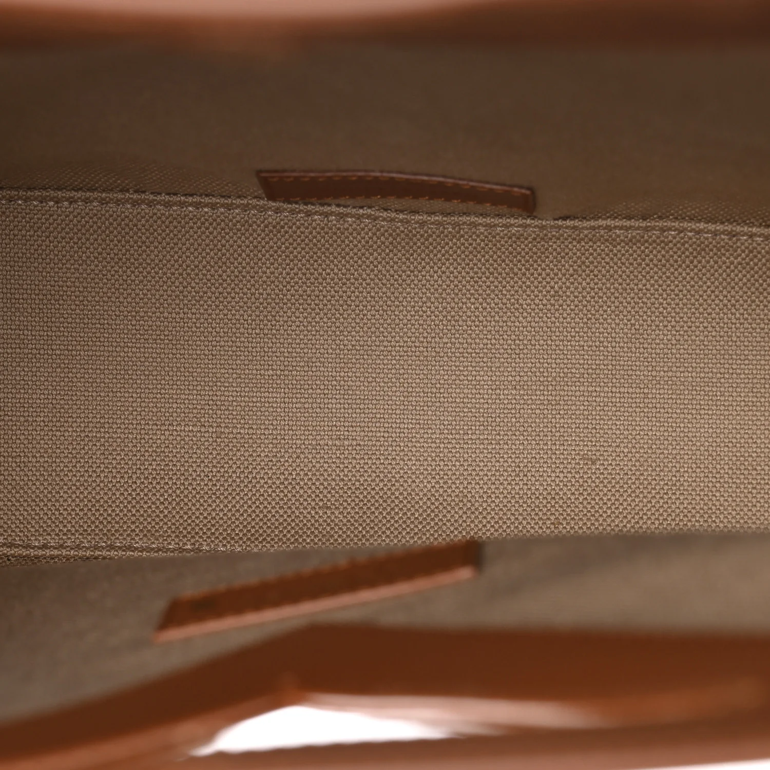 Smooth Calfskin Canvas Y Small Bucket Bag White Camel - Image 6