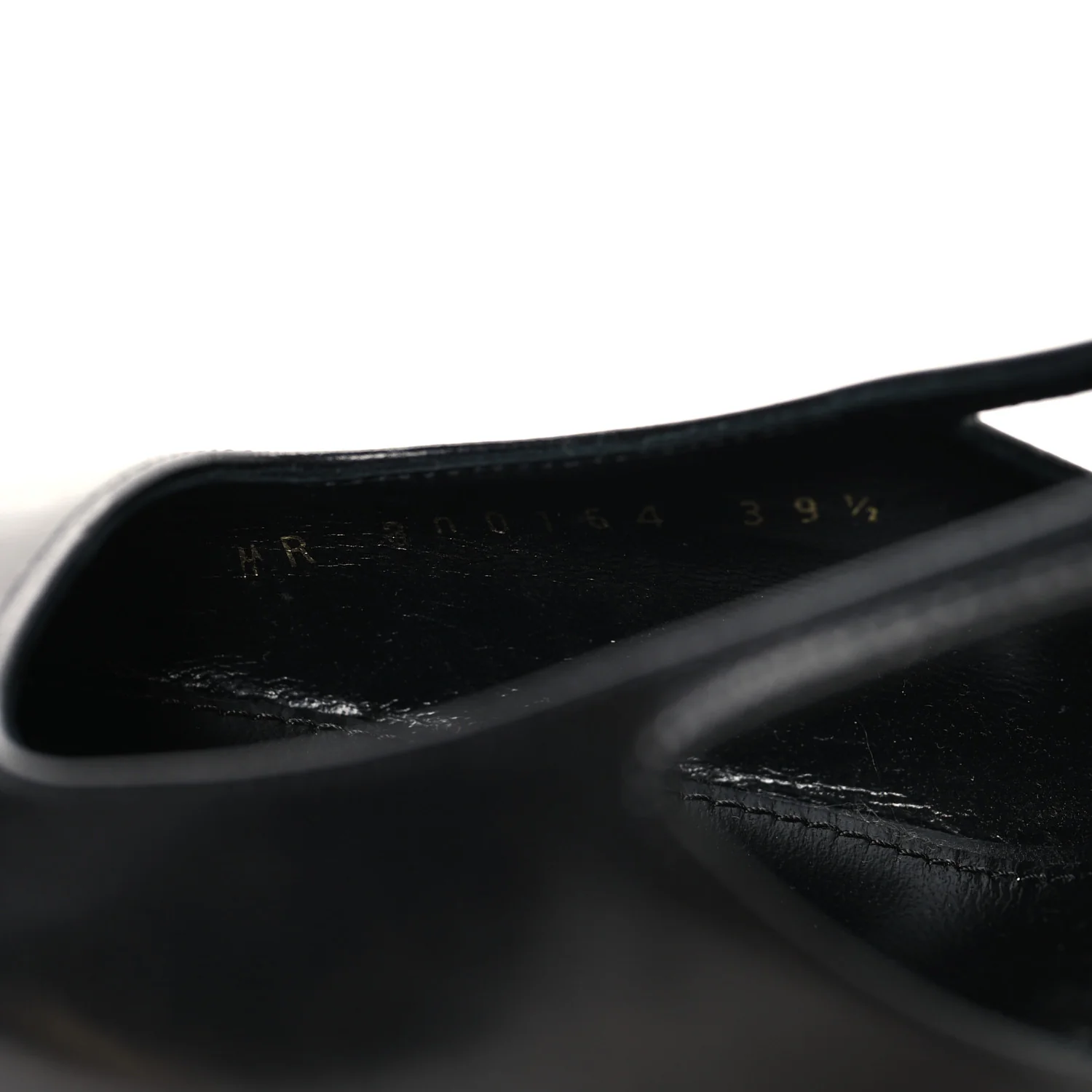 Smooth Calfskin Jeanne 110 Slingback Pumps 39.5 Black - Image 7