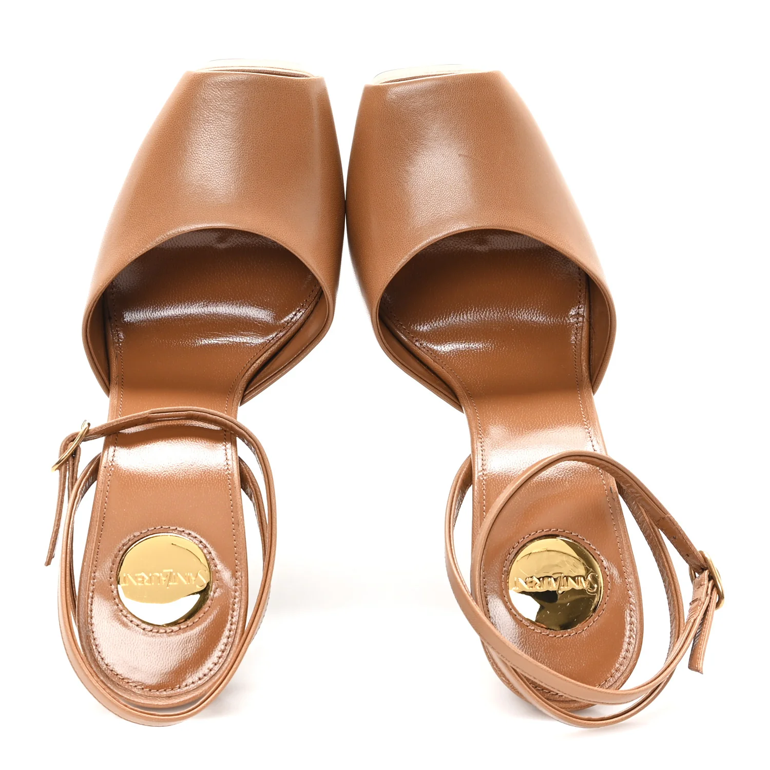 Smooth Calfskin La Scandale 110 Sandals  37.5 Dark Macademia - Image 2