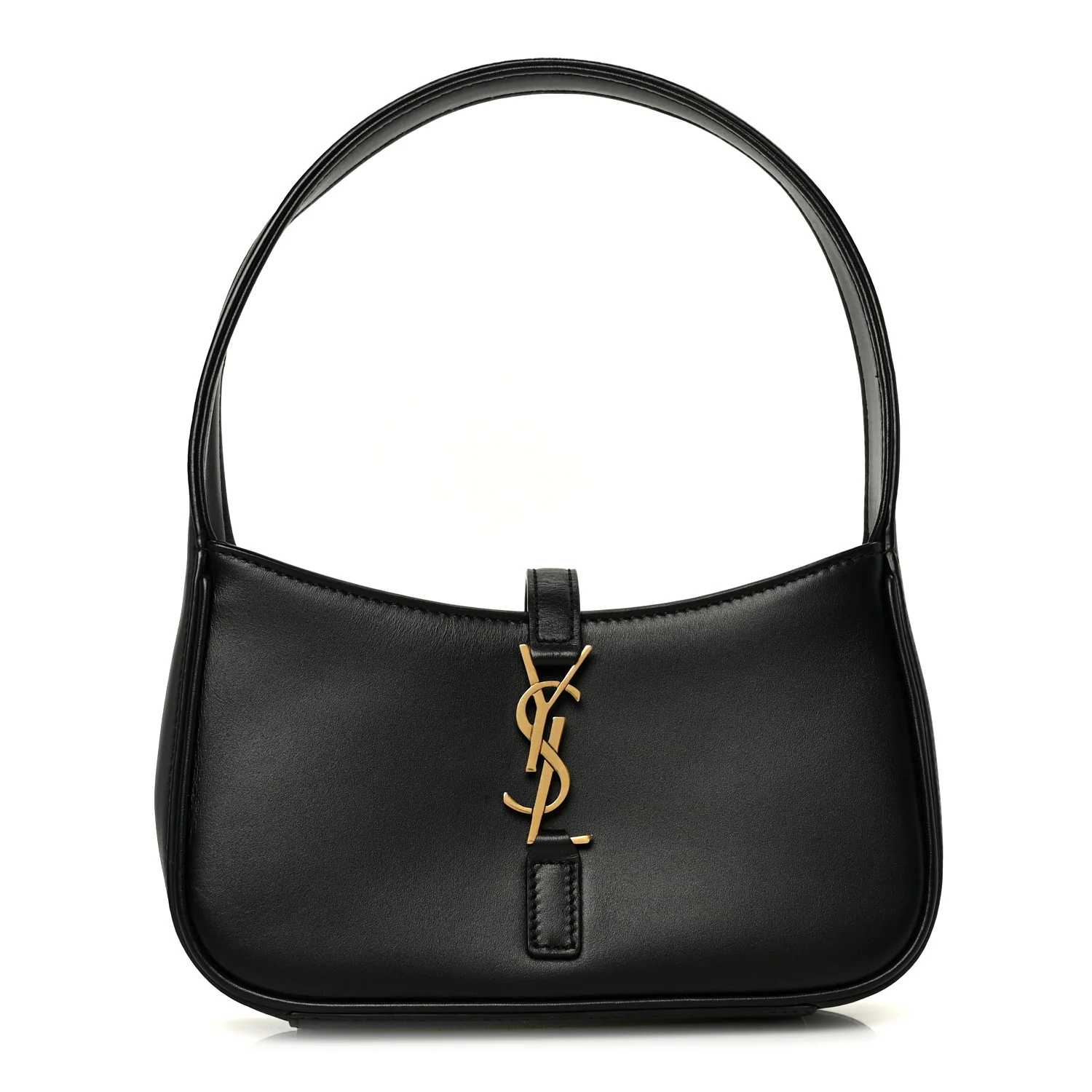 Smooth Calfskin Le 5 A 7 Mini Hobo Black