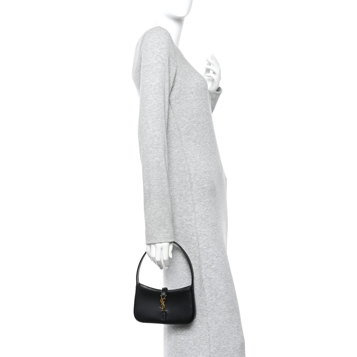 Smooth Calfskin Le 5 A 7 Mini Hobo Black - Image 2