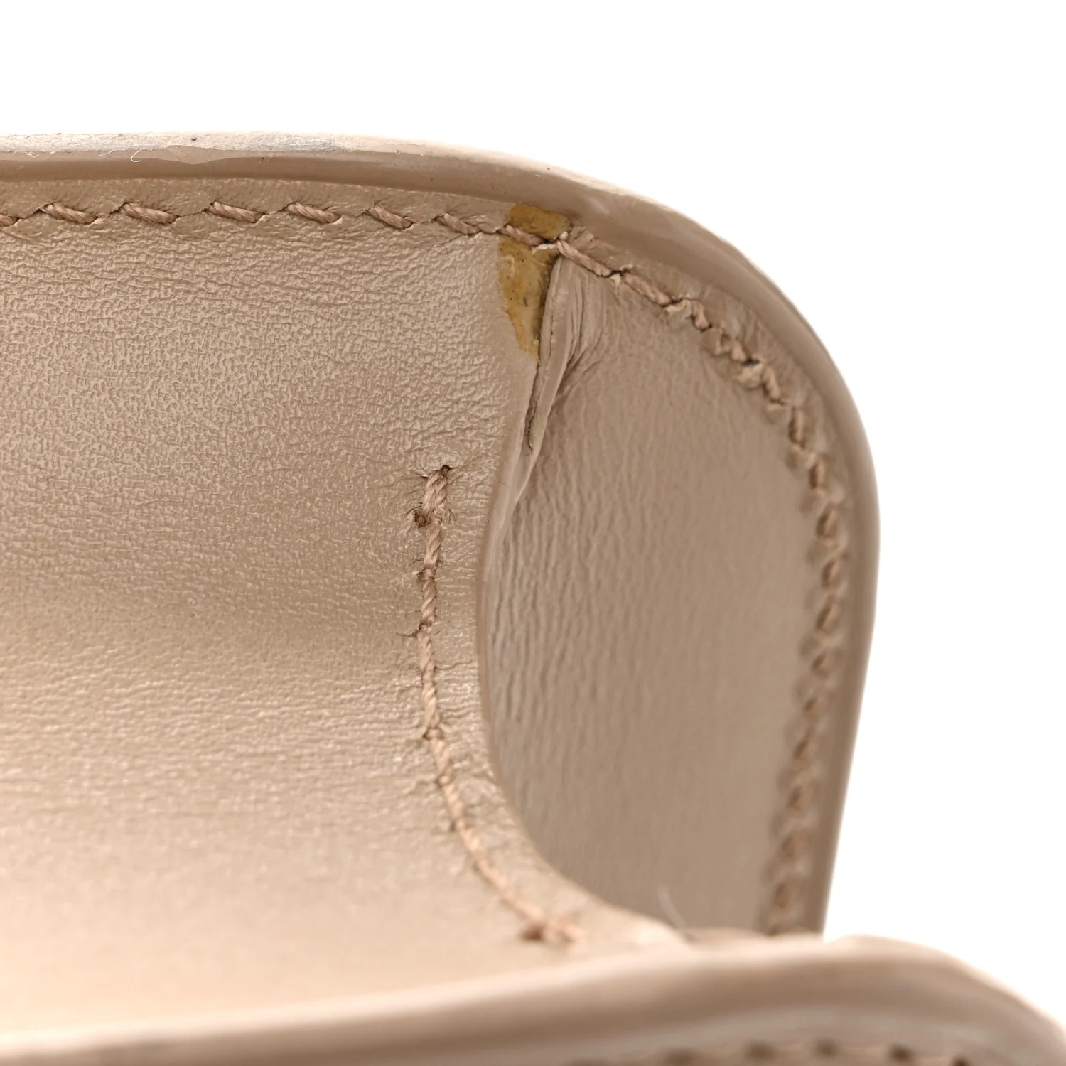 Smooth Calfskin Le Carre Satchel Dark Beige - Image 16