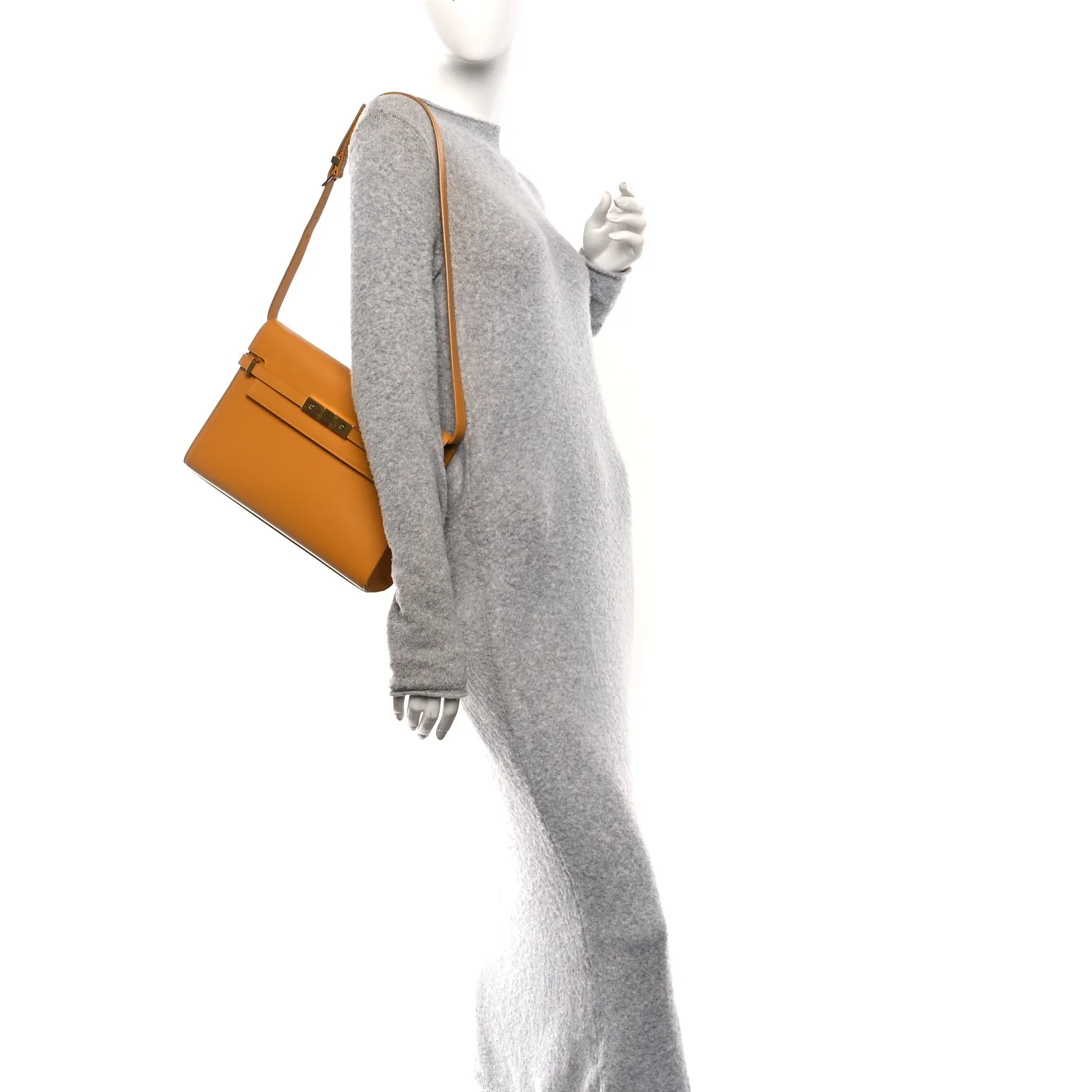 Smooth Calfskin Manhattan Baguette Tangerine - Image 2