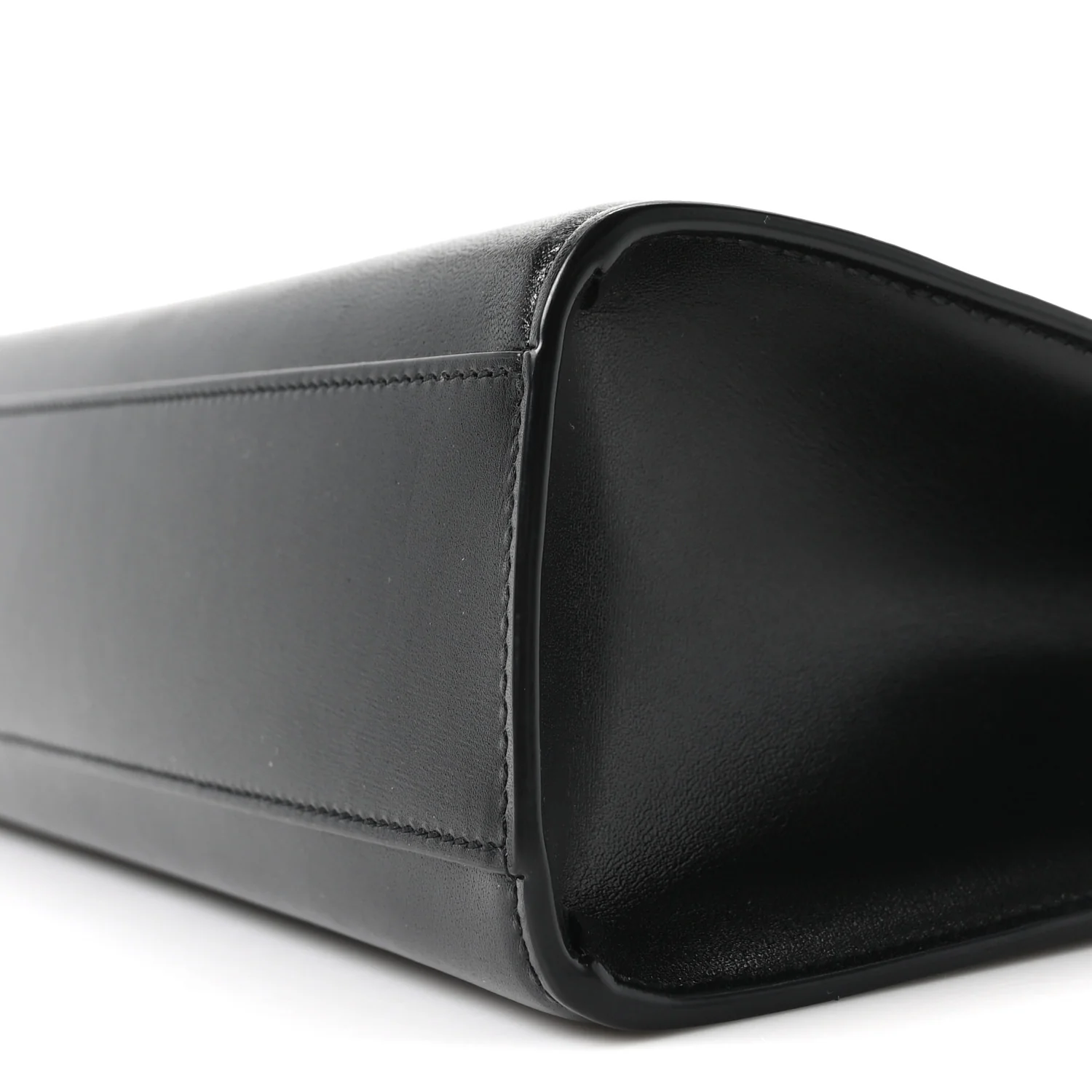 Smooth Calfskin Manhattan Shoulder Bag Black - Image 10